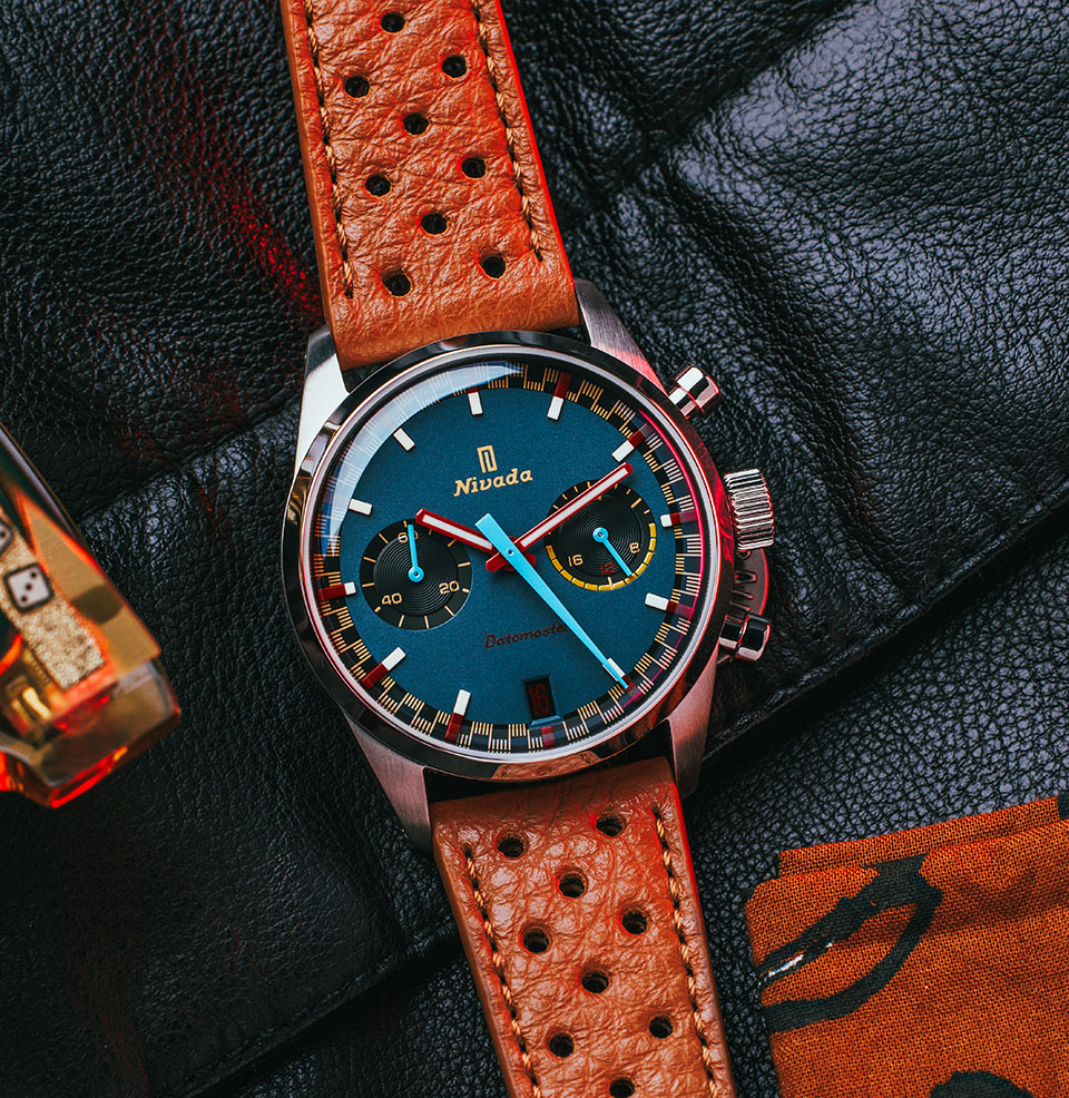 Nivada Grenchen x Worn & Wound Datomaster VK64 Unique color combination