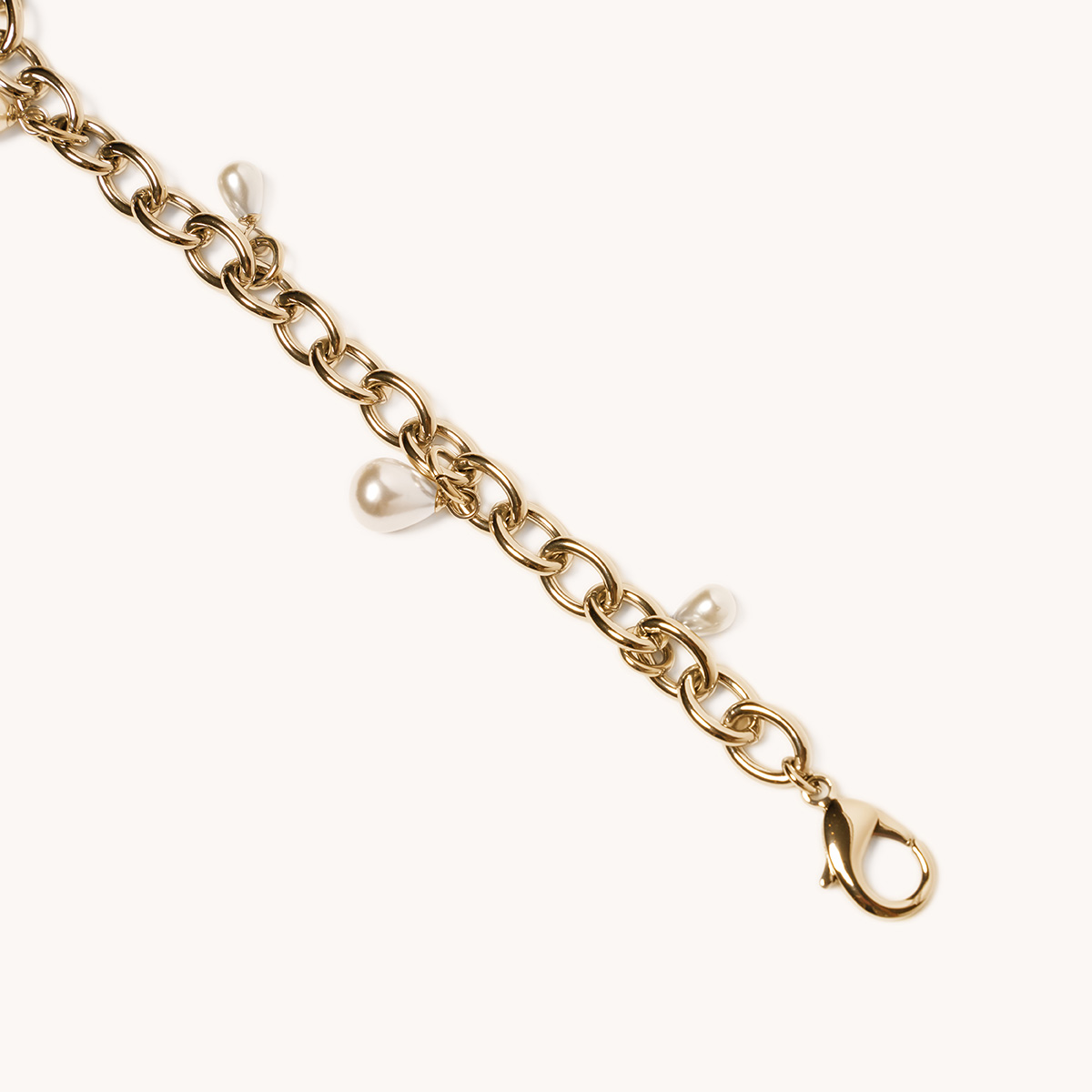 Pearl Drop Chain | Plated Brass 2 main