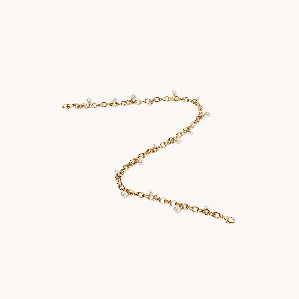 Pearl Drop Chain | Plated Brass 1 main