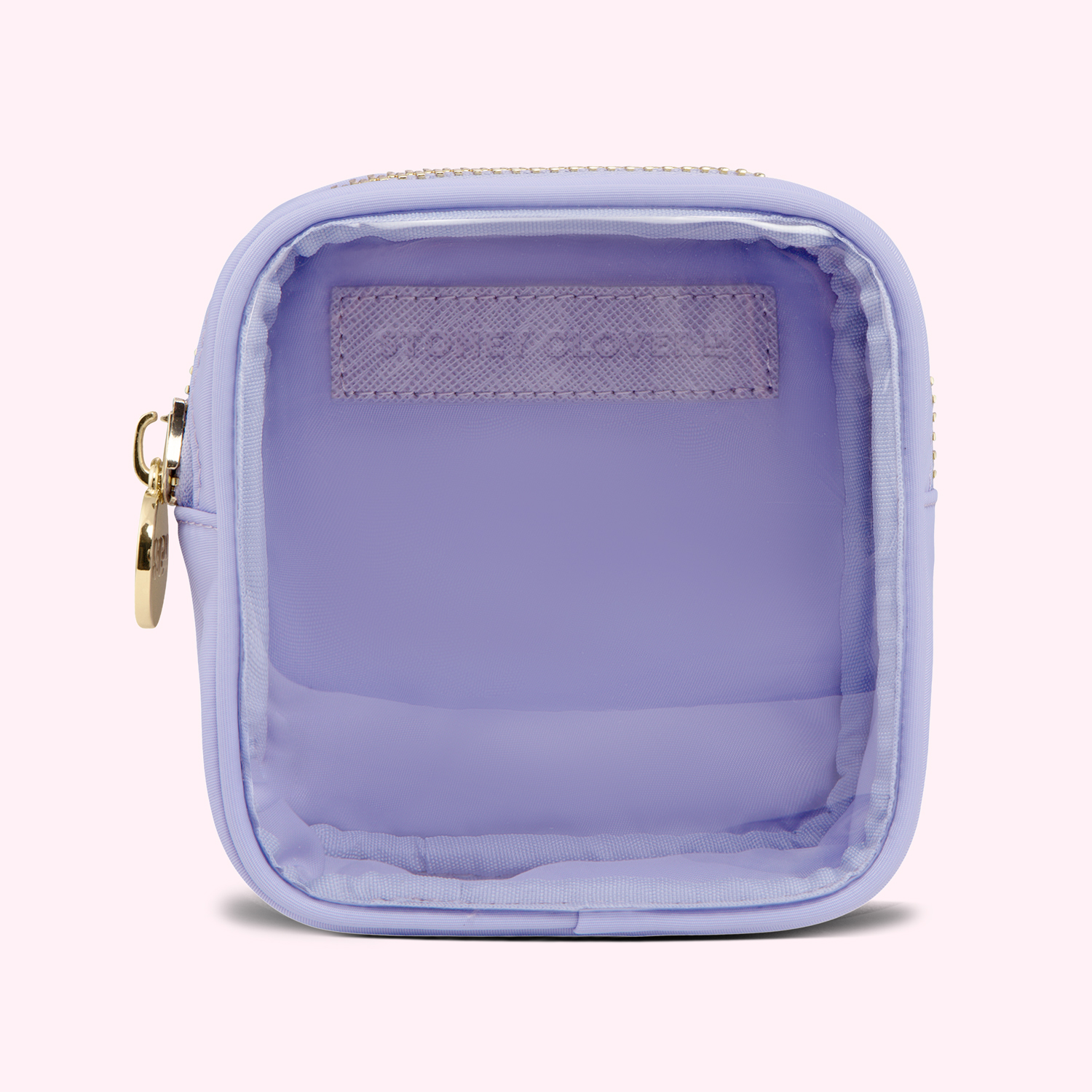 Clear Front Mini Pouch, Purple Custom Makeup Bag