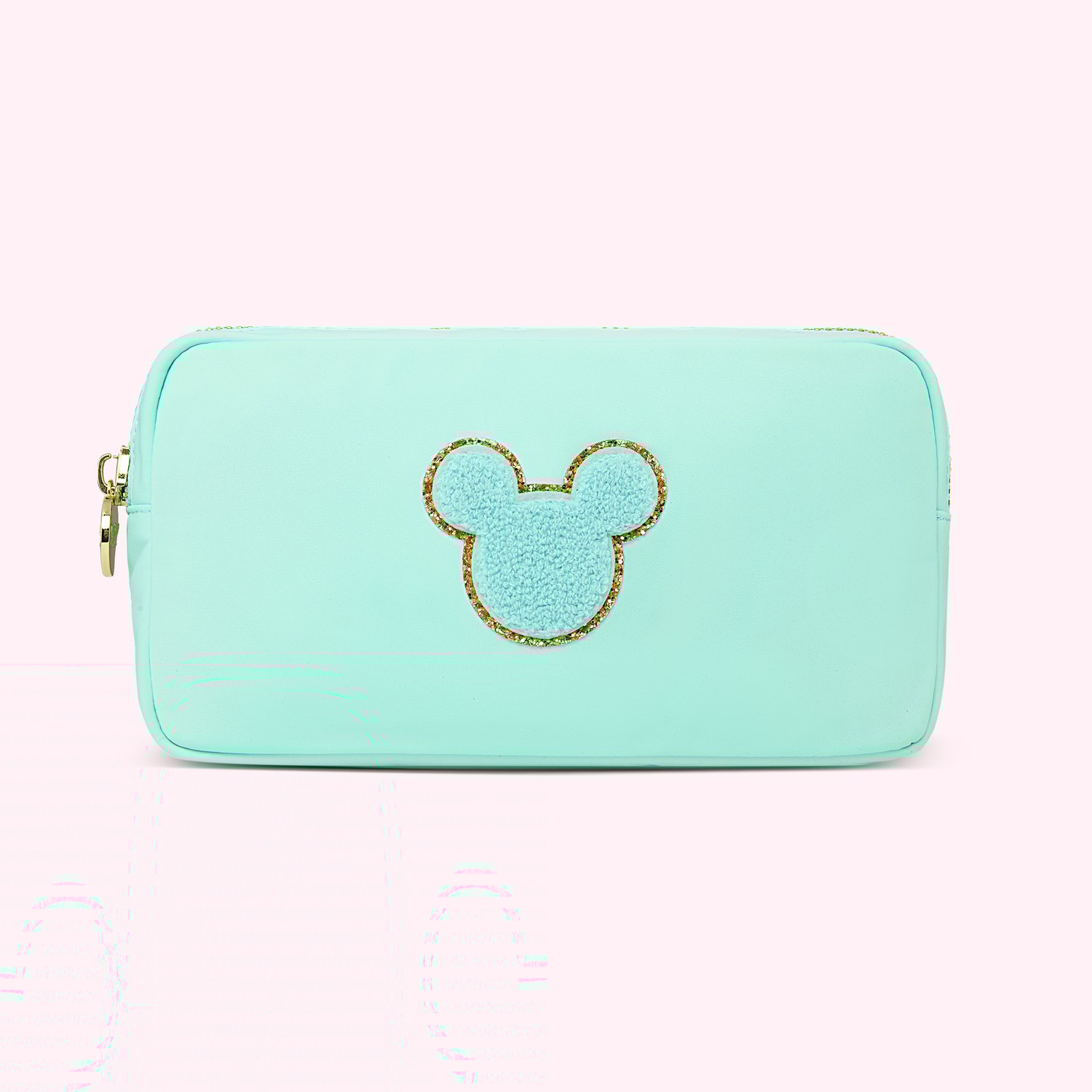 Small Cotton Candy Pouch with Disney Mickey Mouse Patch