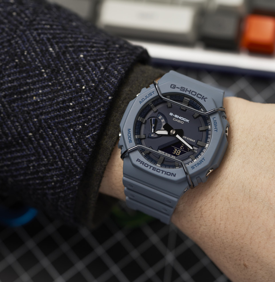 GA2100 45.4mm on a 7” wrist