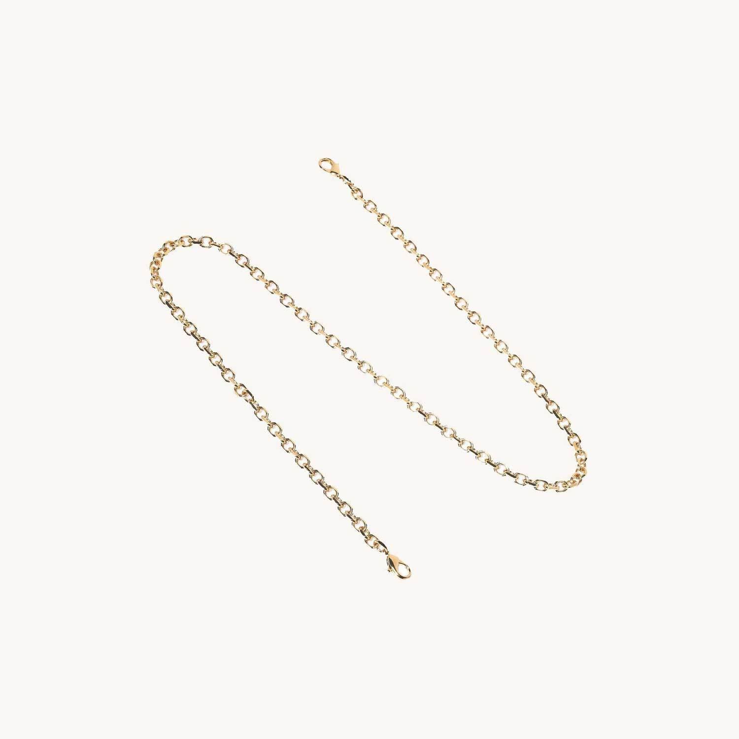 Perfectly Imperfect | Beveled Shoulder Chain | Plated Brass 1 main