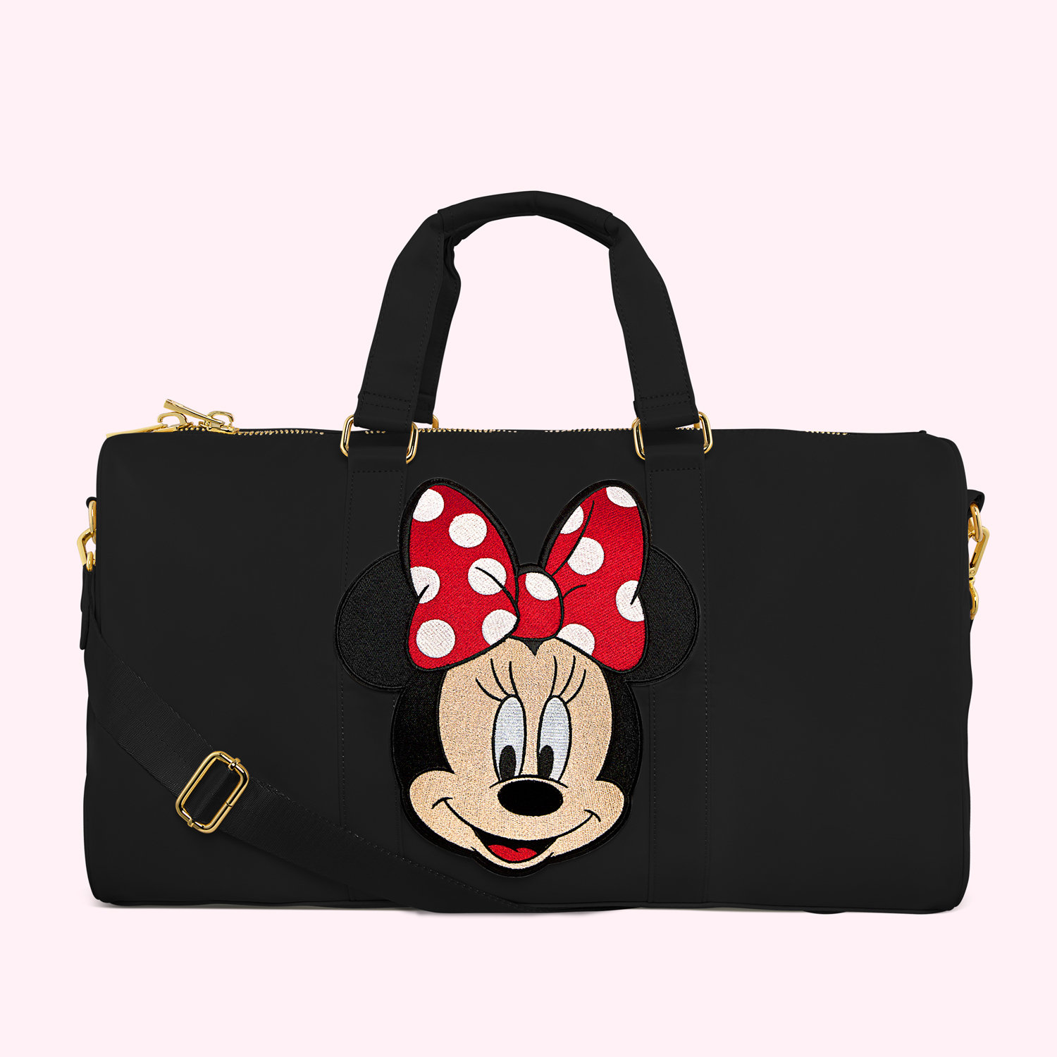 Noir Duffle with Jumbo Disney Minnie Patch
