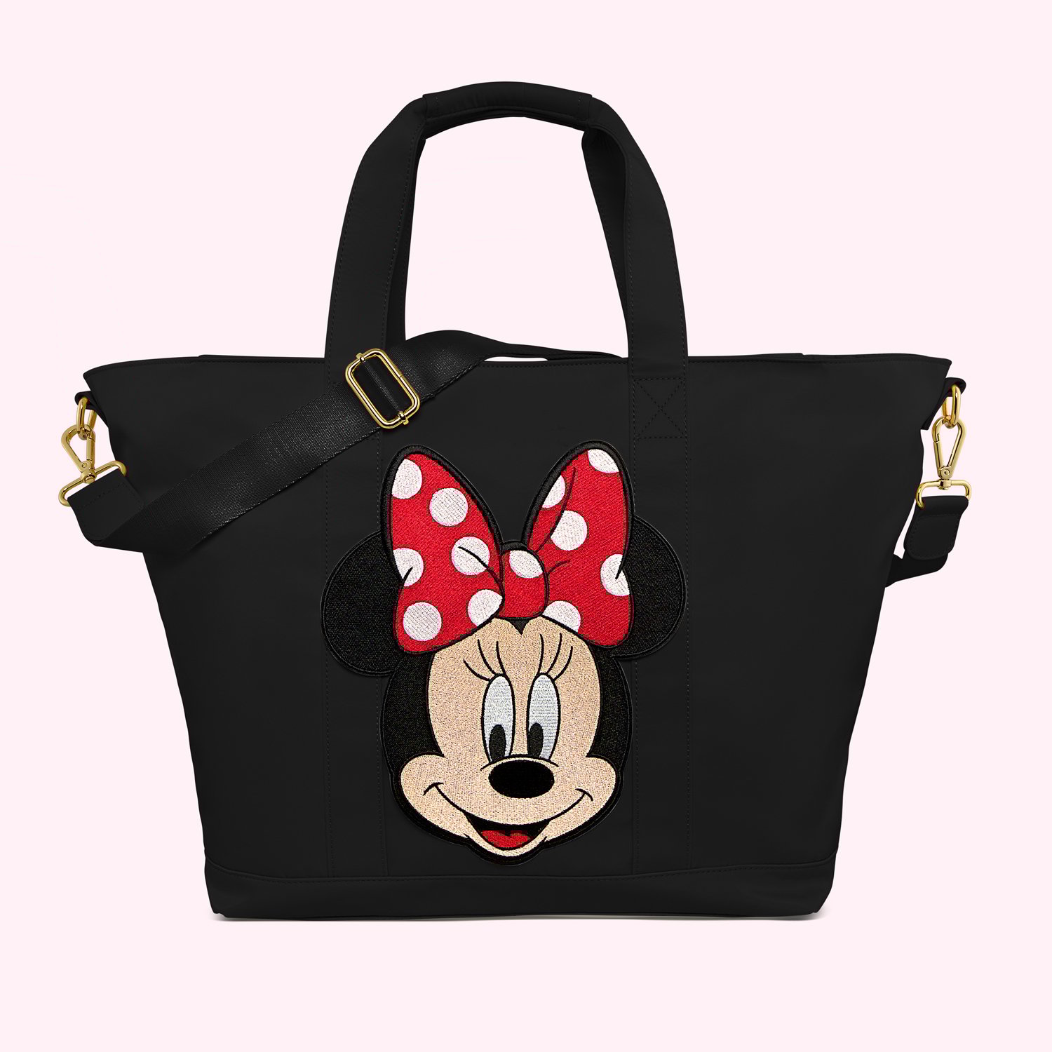 Noir Tote with Jumbo Disney Minnie Patch
