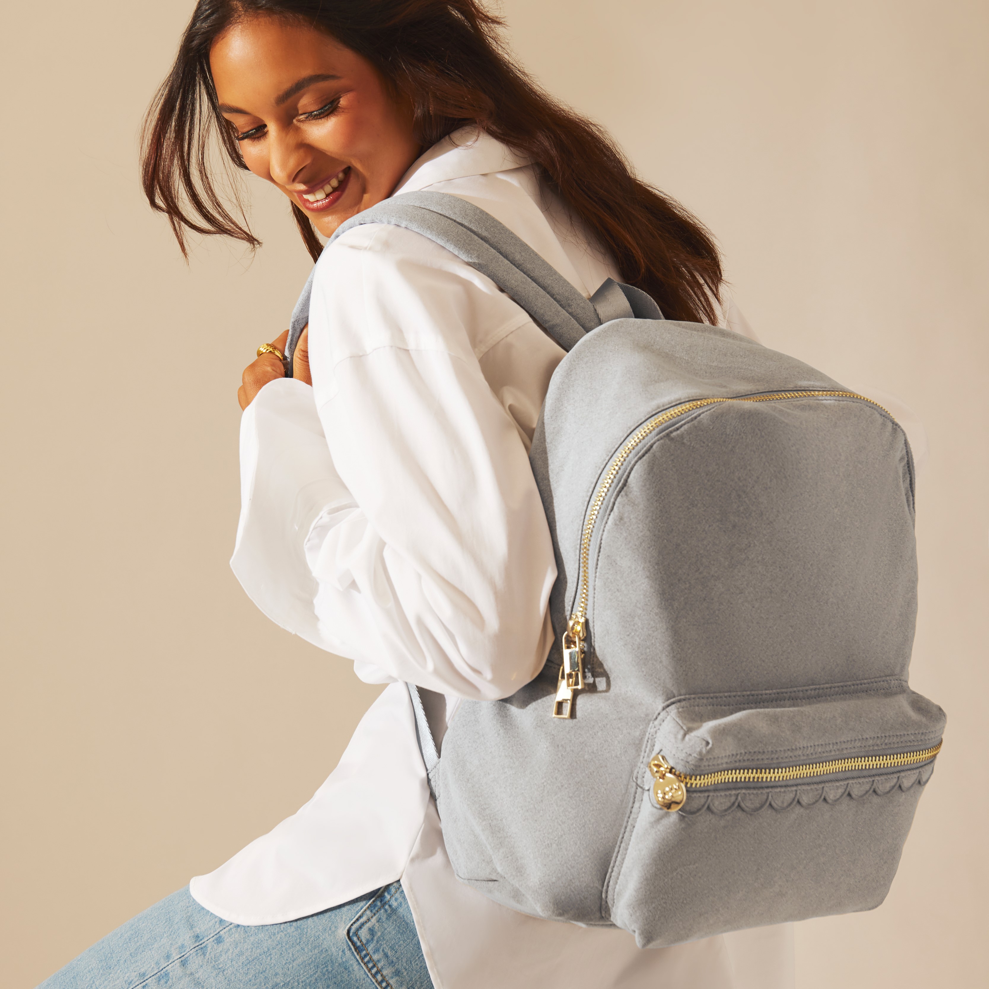 Stoney Clover Lane Classic Backpack In Gold