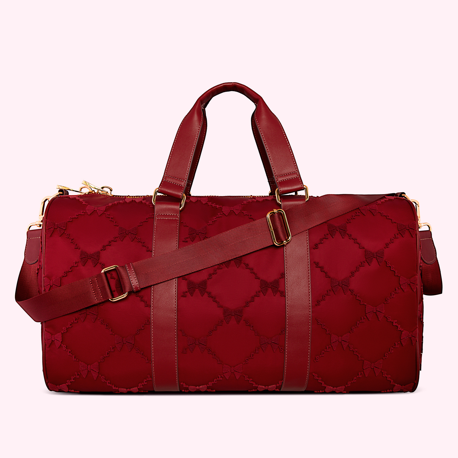 Burgundy Duffle Bag - Customizable