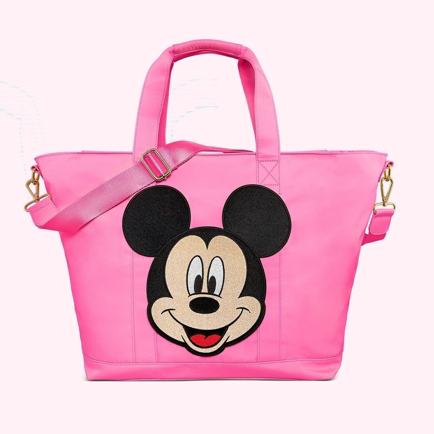 Bubblegum Tote with Jumbo Disney Mickey Patch