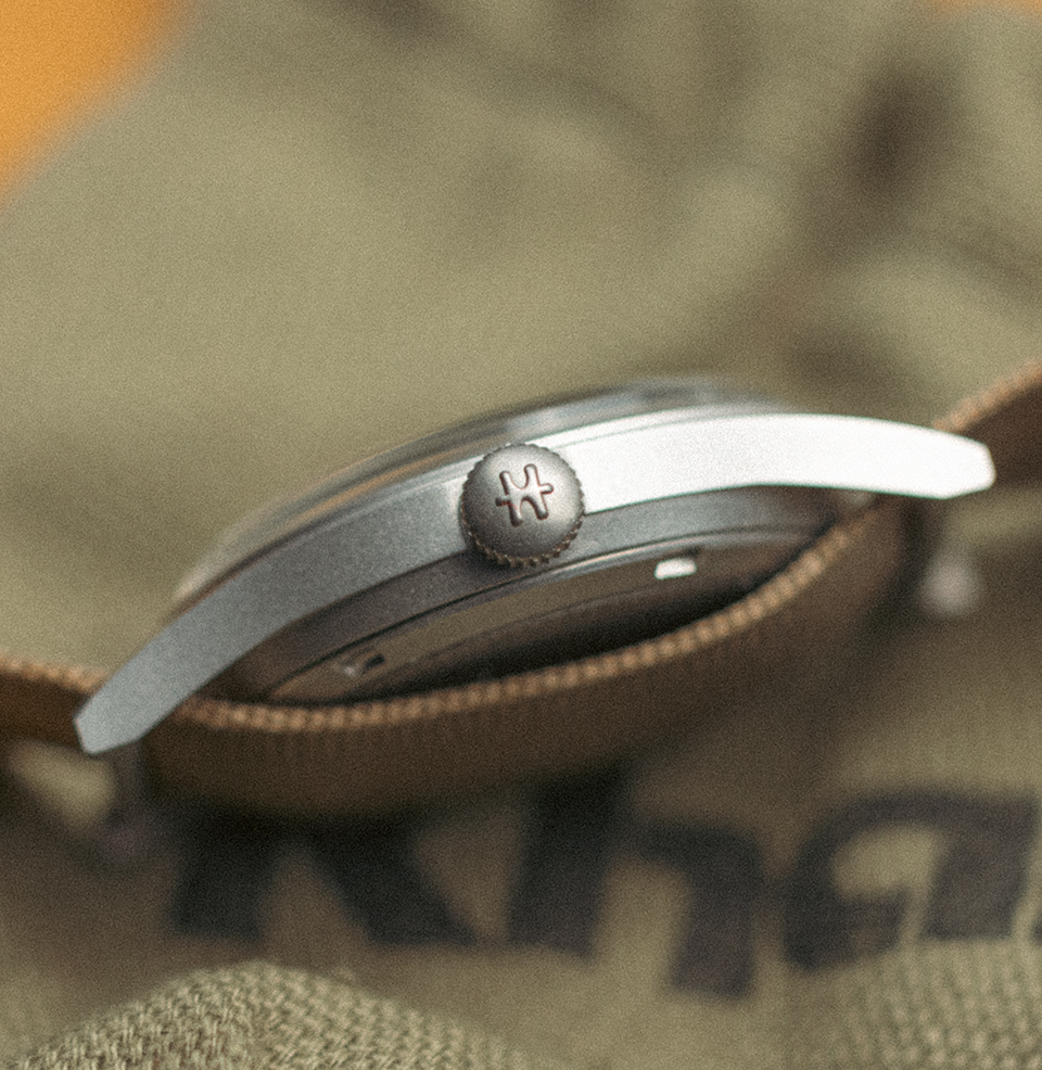 Vintage New Old Stock  Hamilton Khaki Field Matte Steel Case