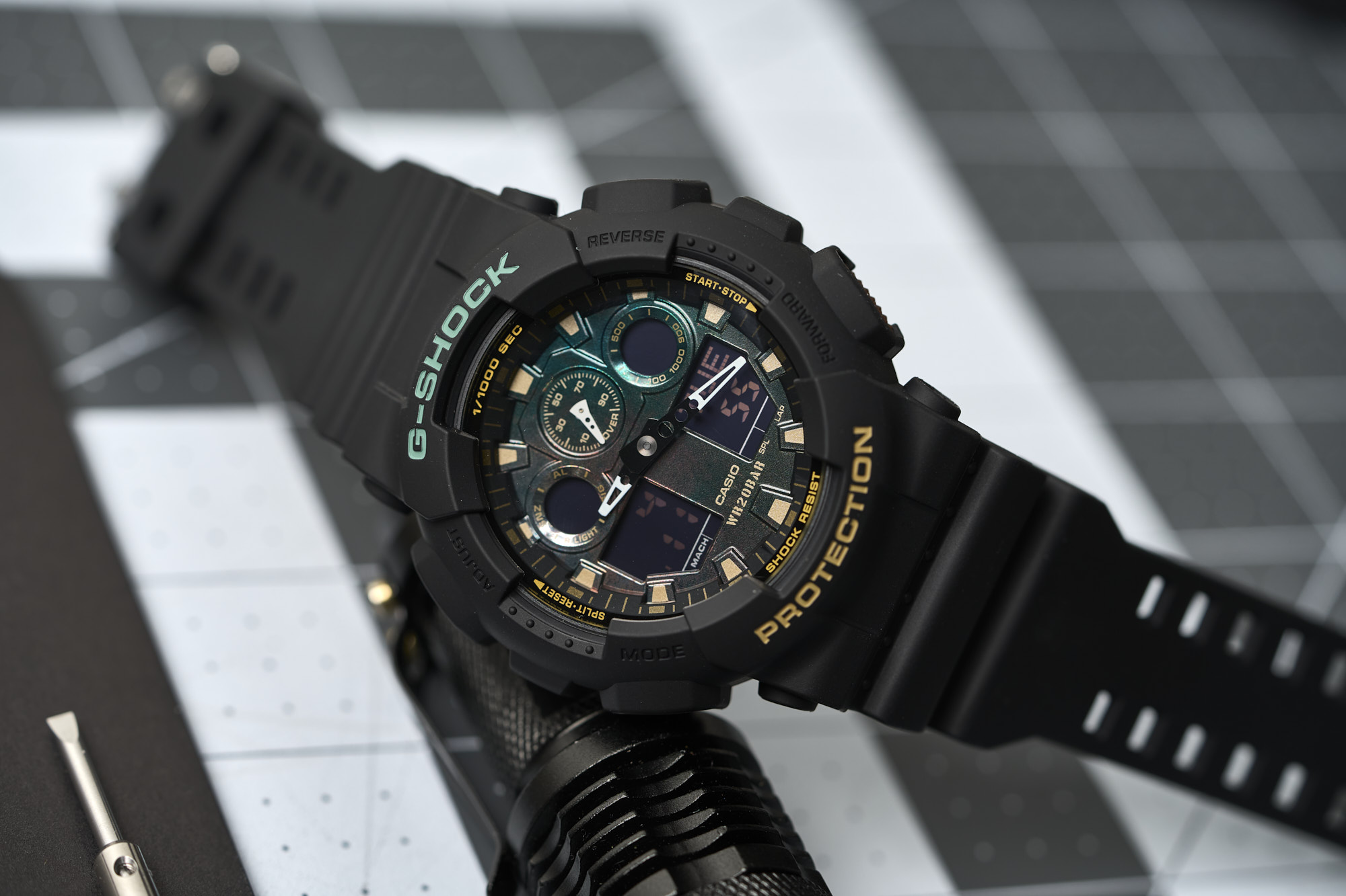 Adjust time discount g shock ga100