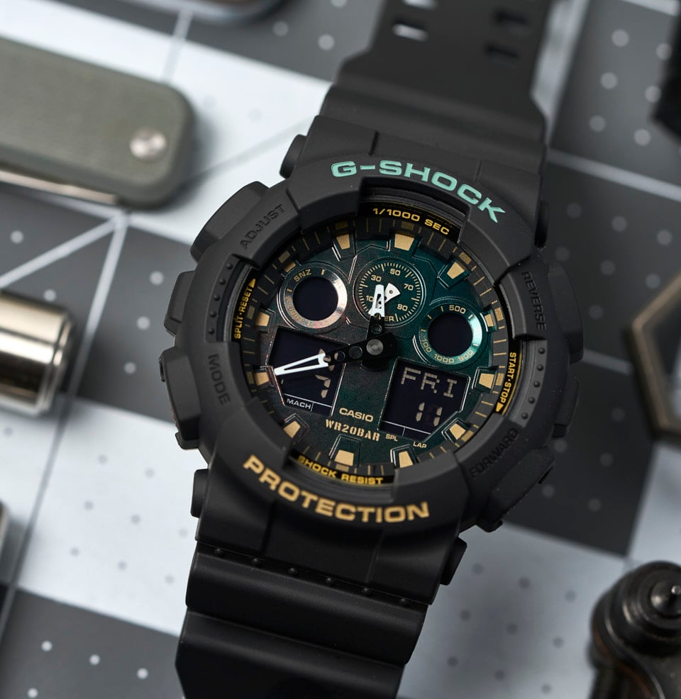 G shock outlet ga 100 functions