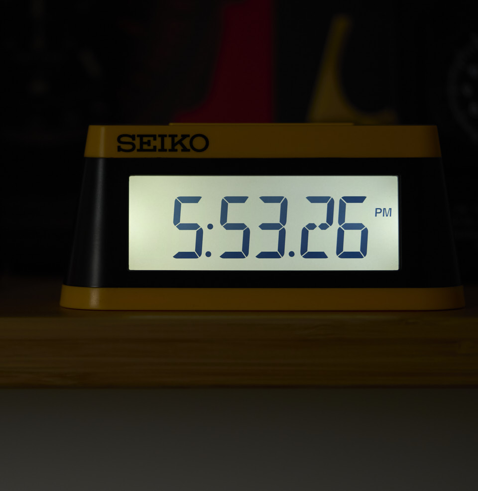 Modern Marathon Alarm Clock Screen Light