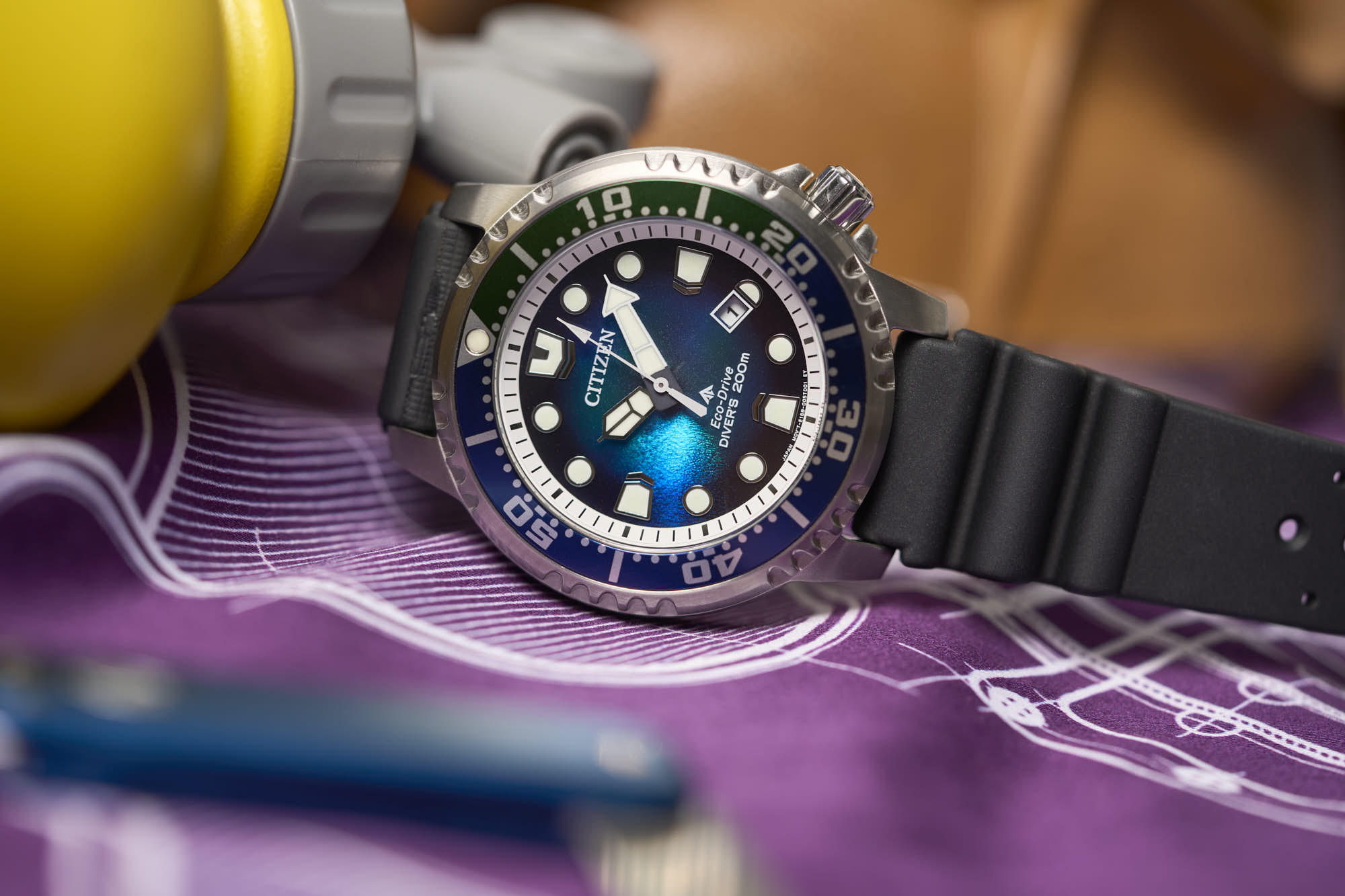 Promaster Dive Eco-Drive Unite With Blue