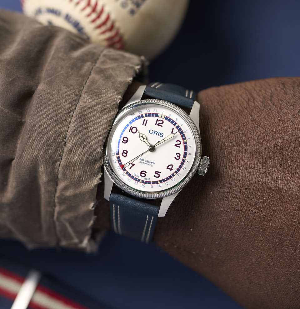 Hank Aaron Limited Edition 40mm on a 7.5” wrist