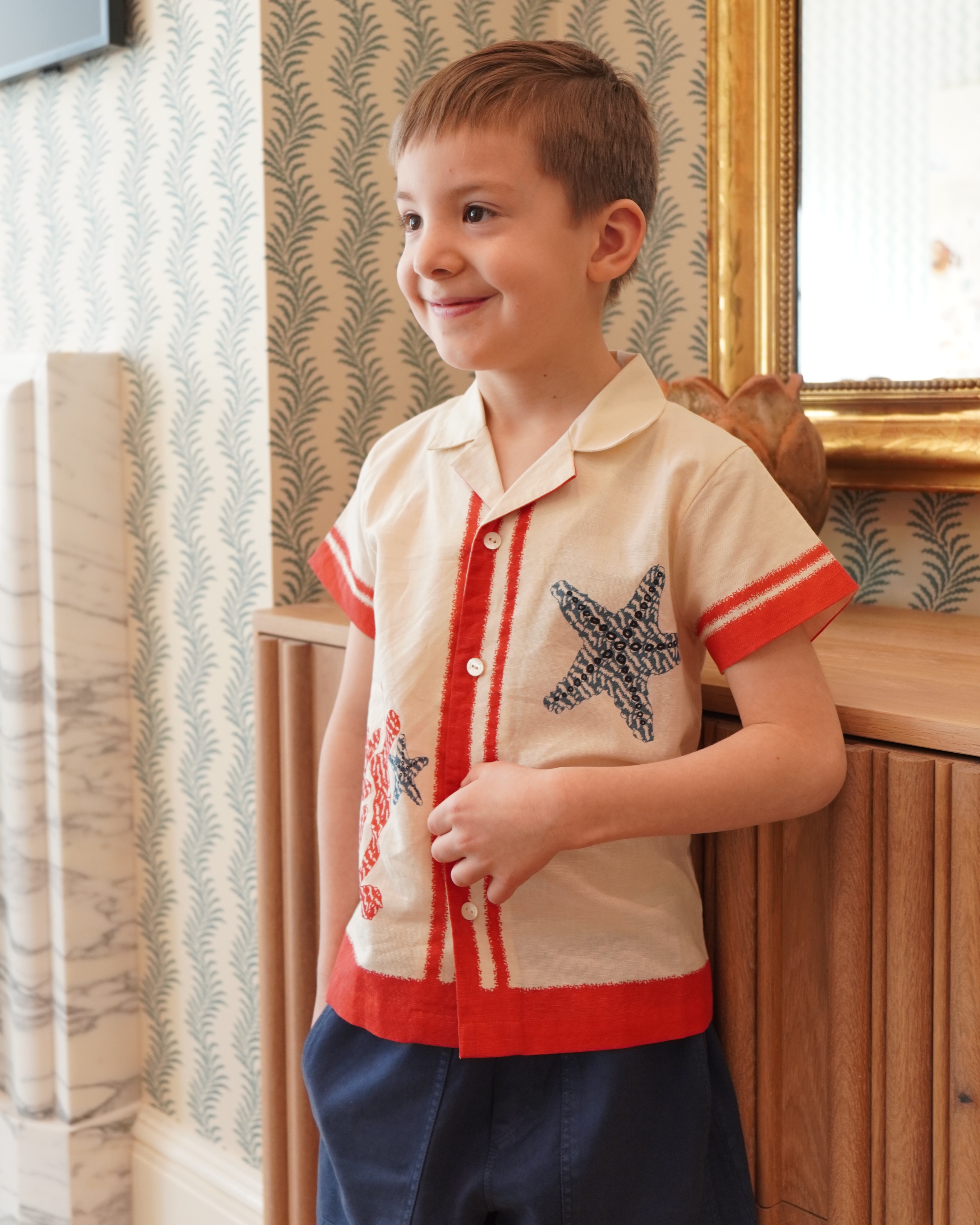 jordan in the palmer shirt