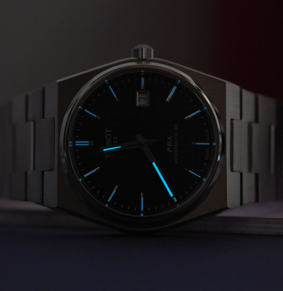 PRX POWERMATIC 80 40MM Lumed Hour and Minute hand