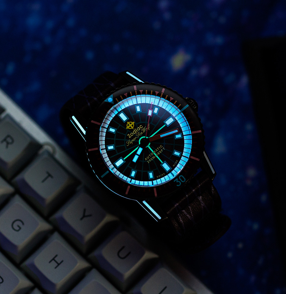 Zodiac x Worn & Wound Super Sea Wolf Laser Tag Designed for the Laser Tag Arena