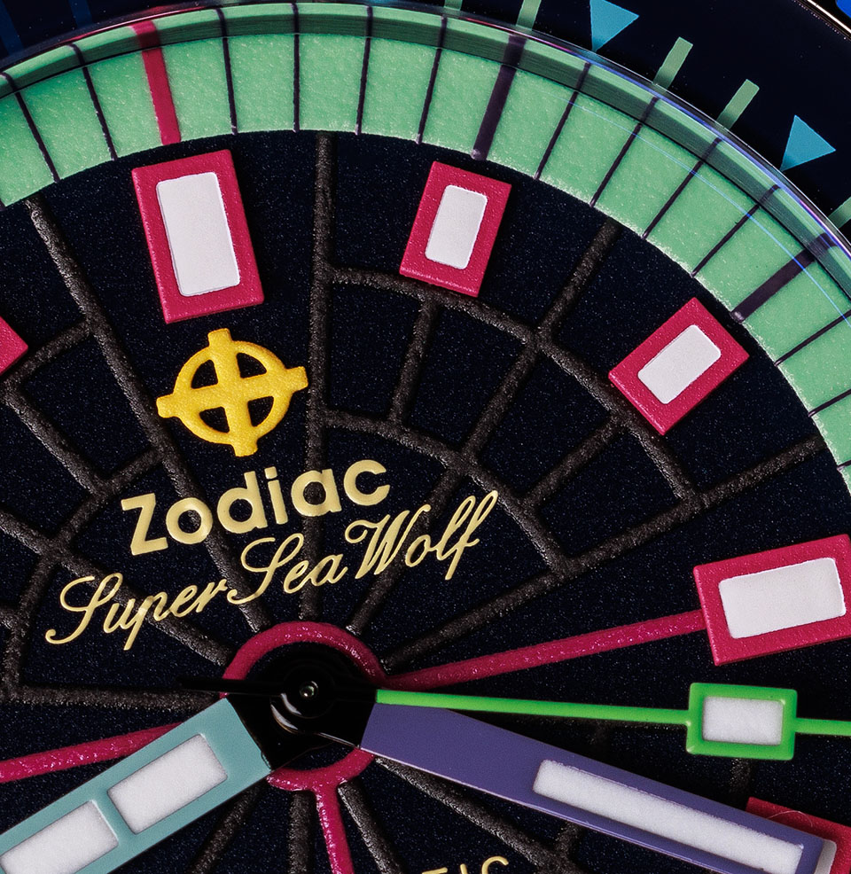 Zodiac x Worn & Wound Super Sea Wolf Laser Tag Layers of color