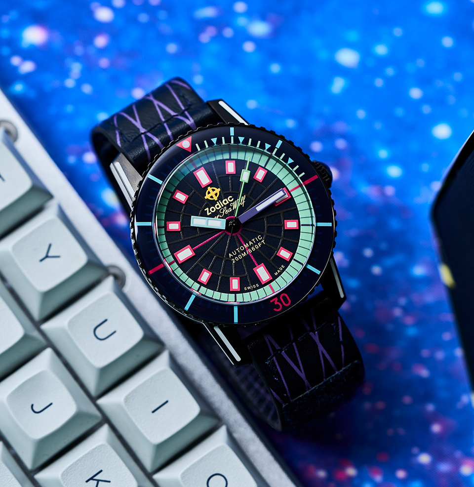 Zodiac x Worn & Wound Super Sea Wolf Laser Tag Team Ultraviolet