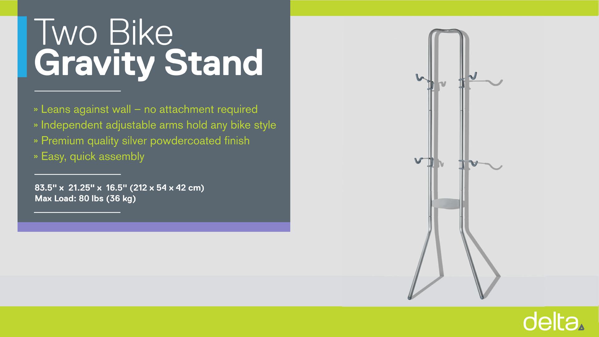 Two Bike Gravity Stand instructions
