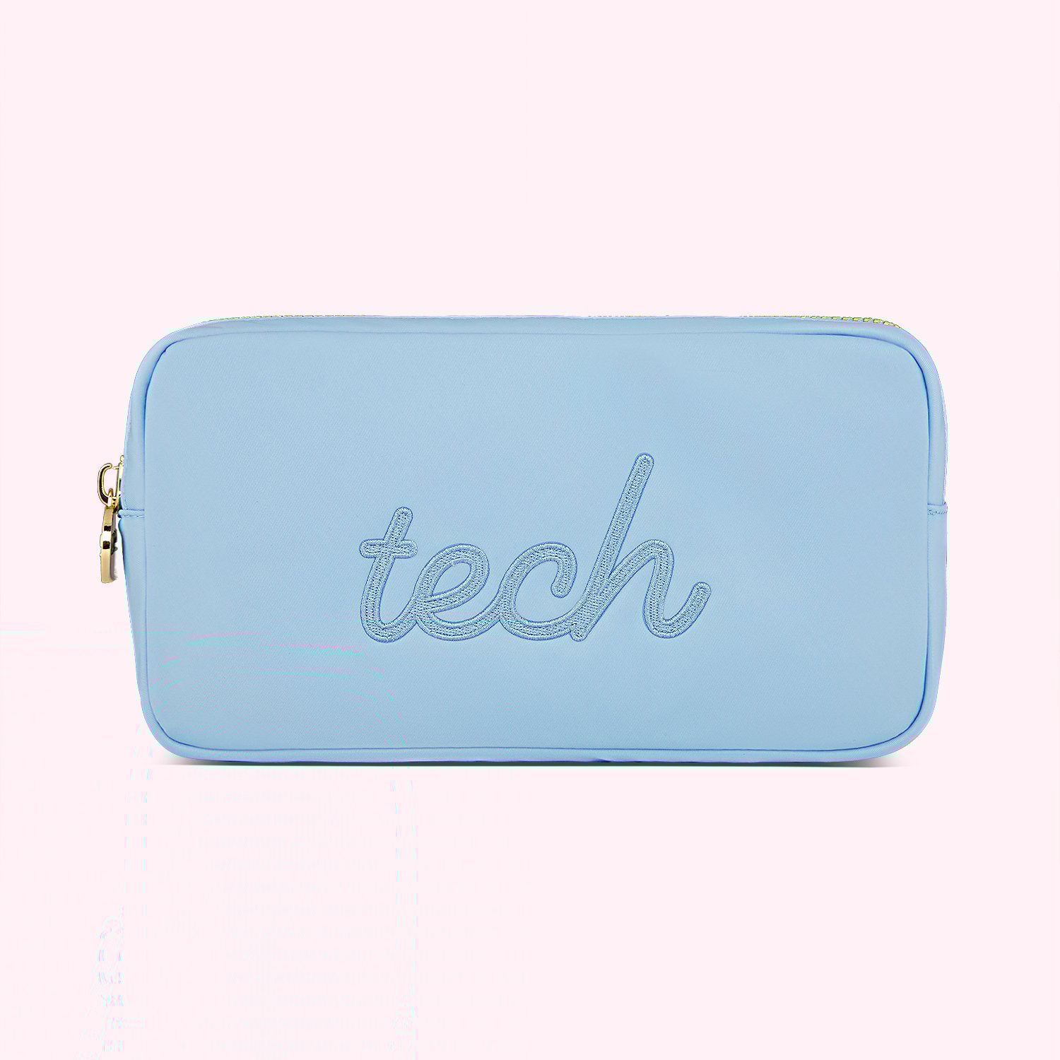 Tech Embroidered Small Pouch