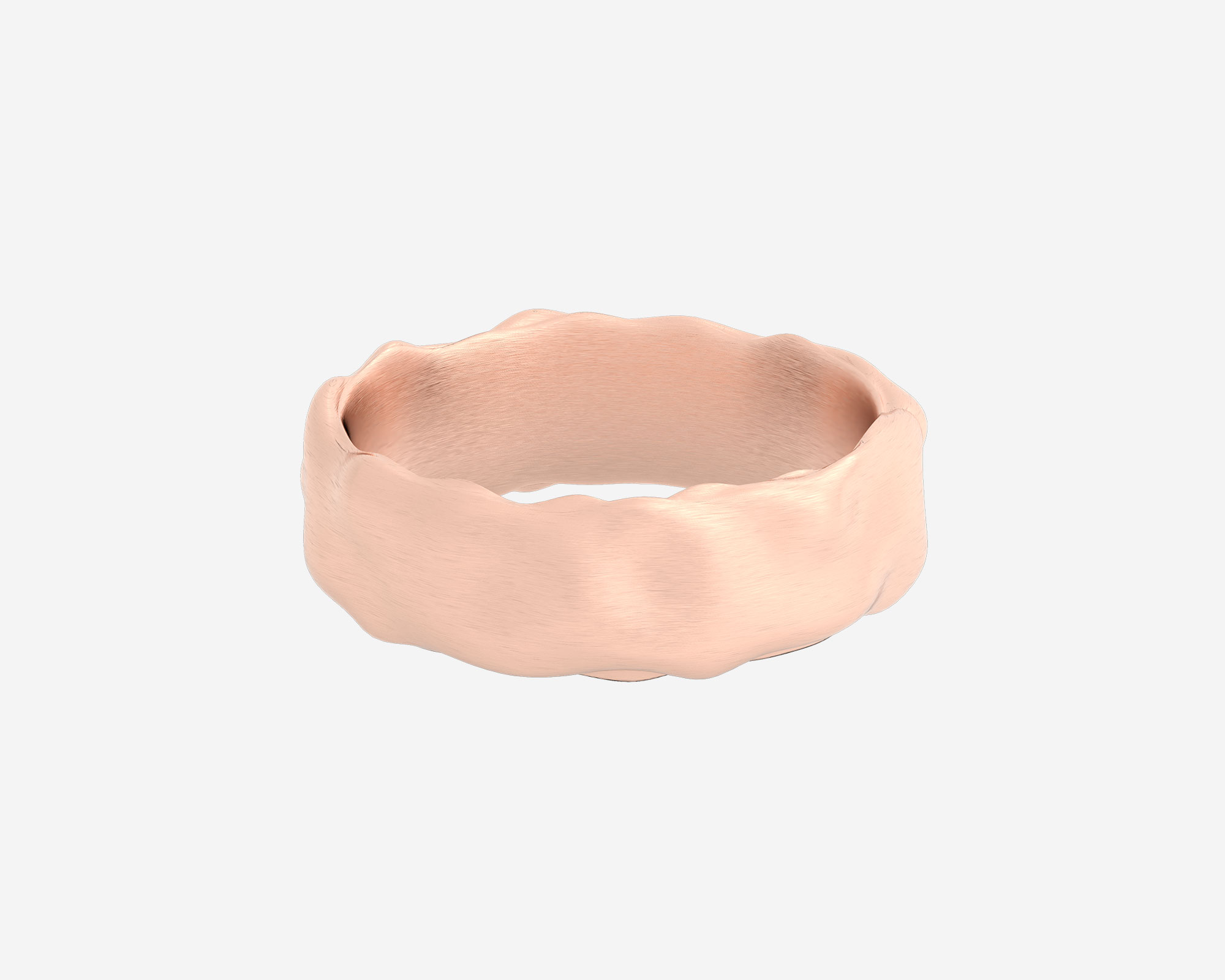 「CTHY」ORGANIC RING The Charles: Black Zirconium Edition. Hand-Ground Faceted Ring