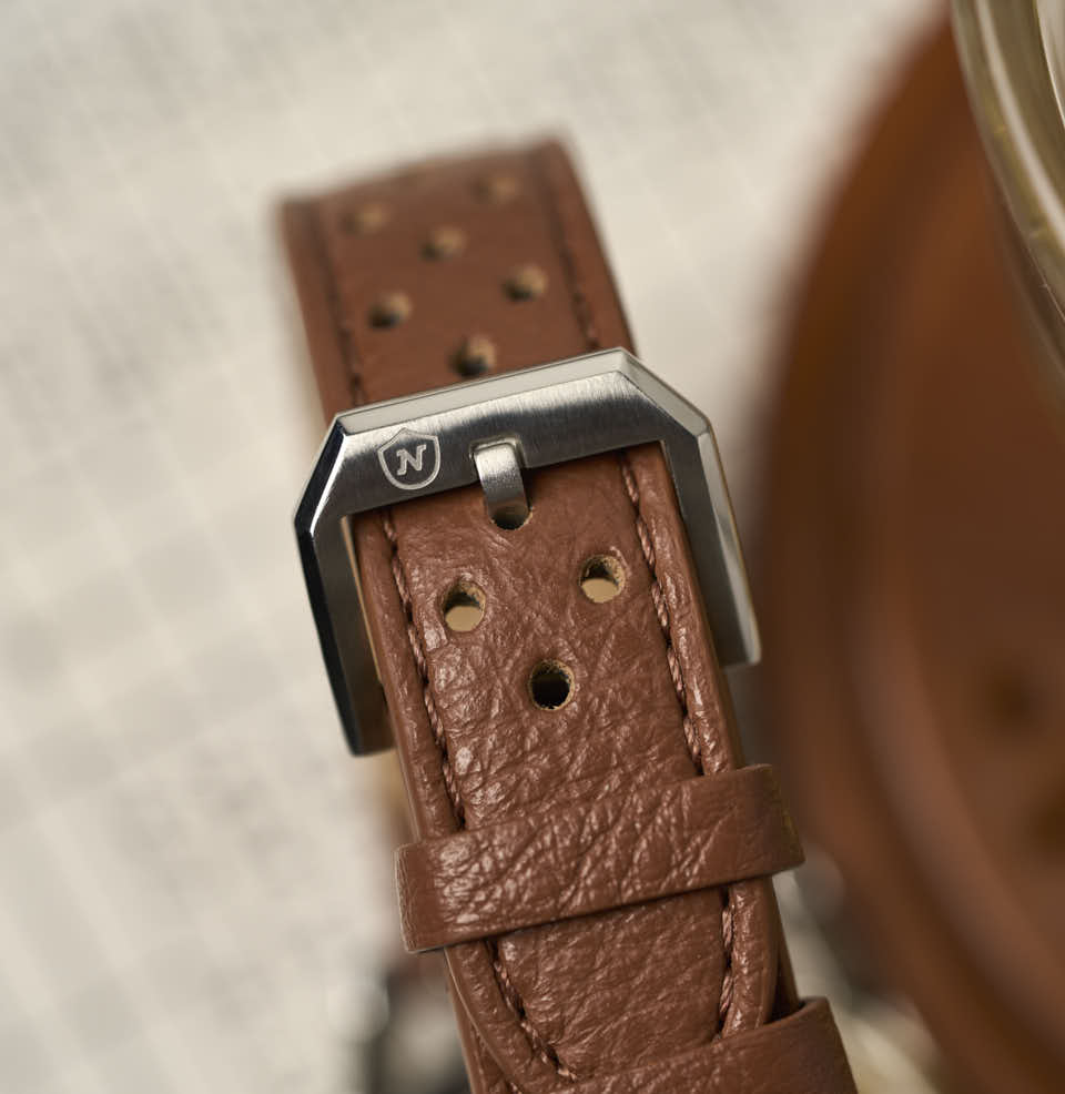 Super Antarctic Perforated Leather Strap