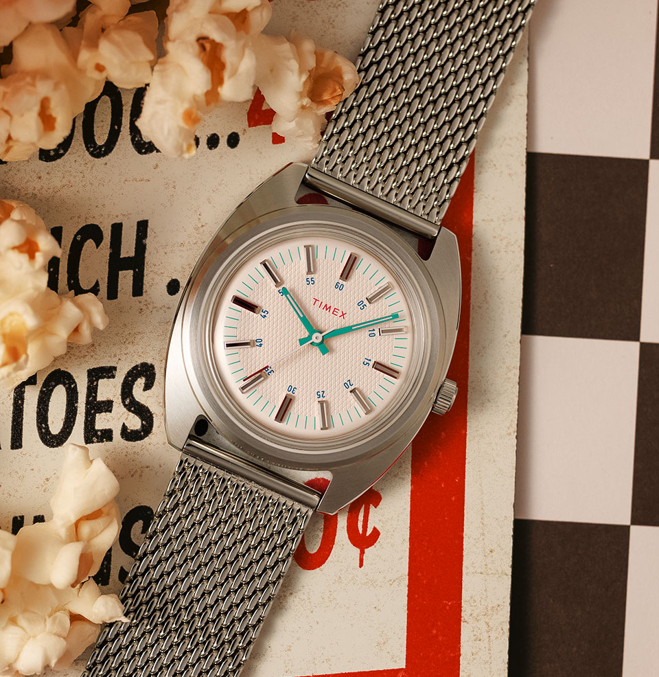 Timex x Worn & Wound WW75 V2 Limited Edition Pink and White