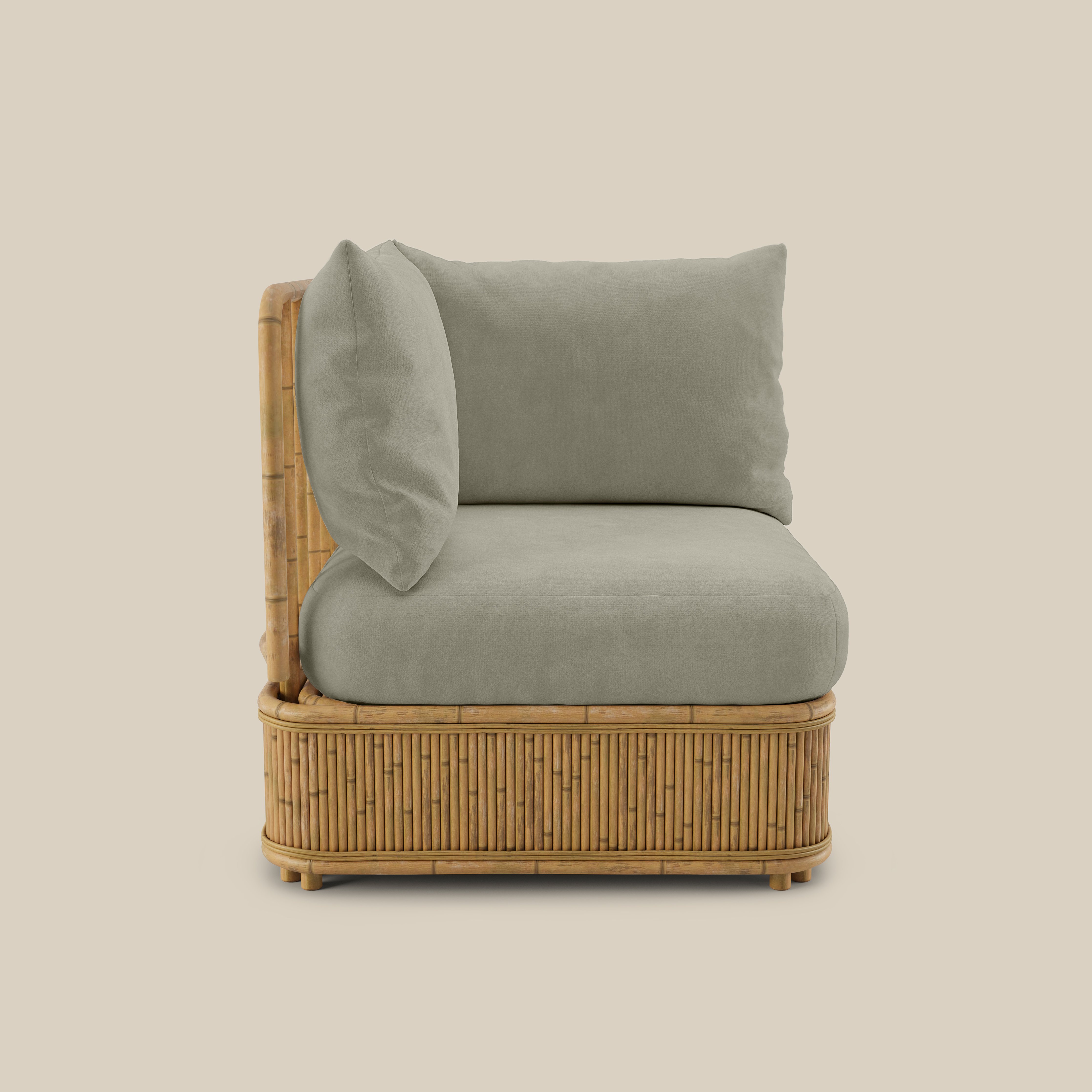 Natura Corner Chair in Shiitake