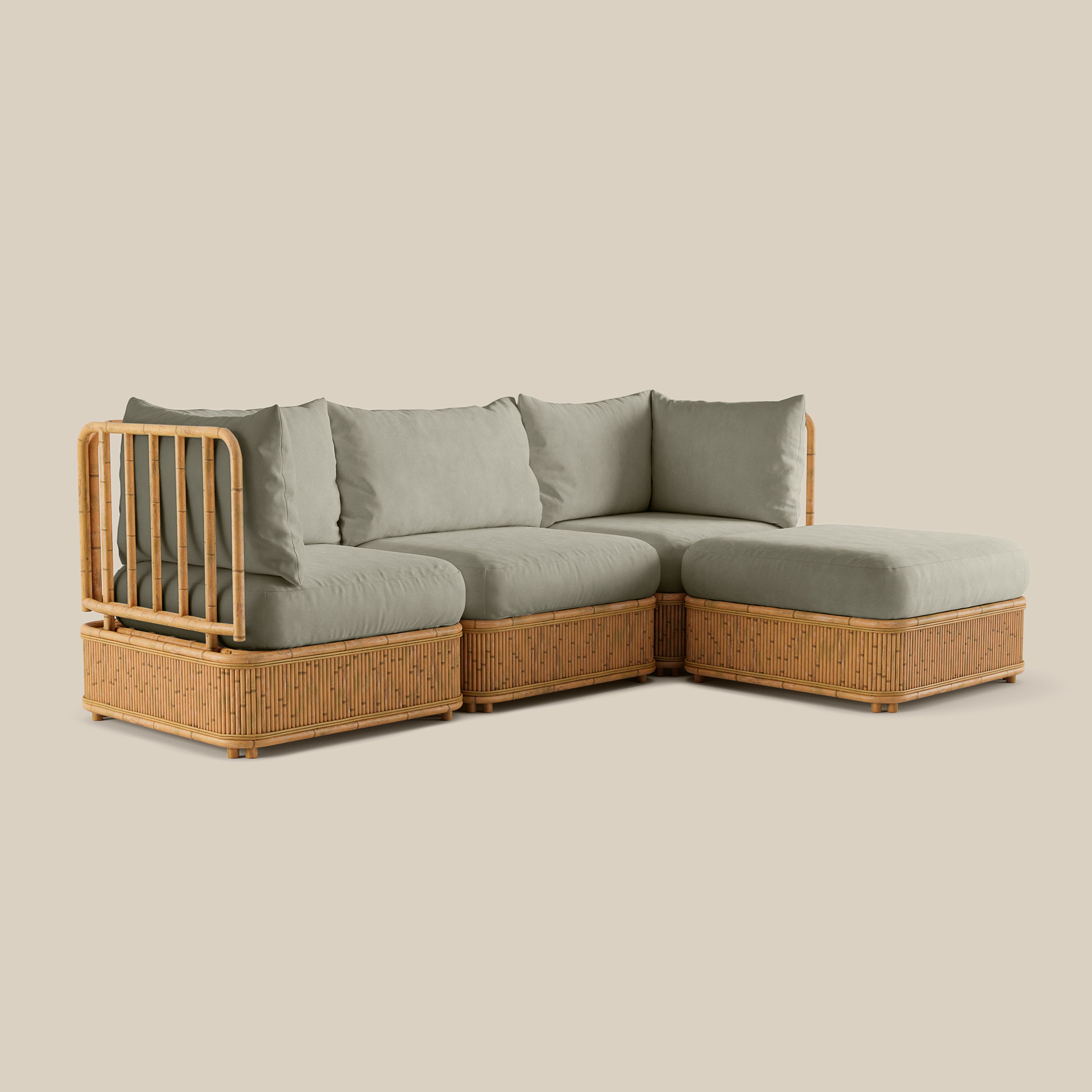 Natura Sectional in Shiitake