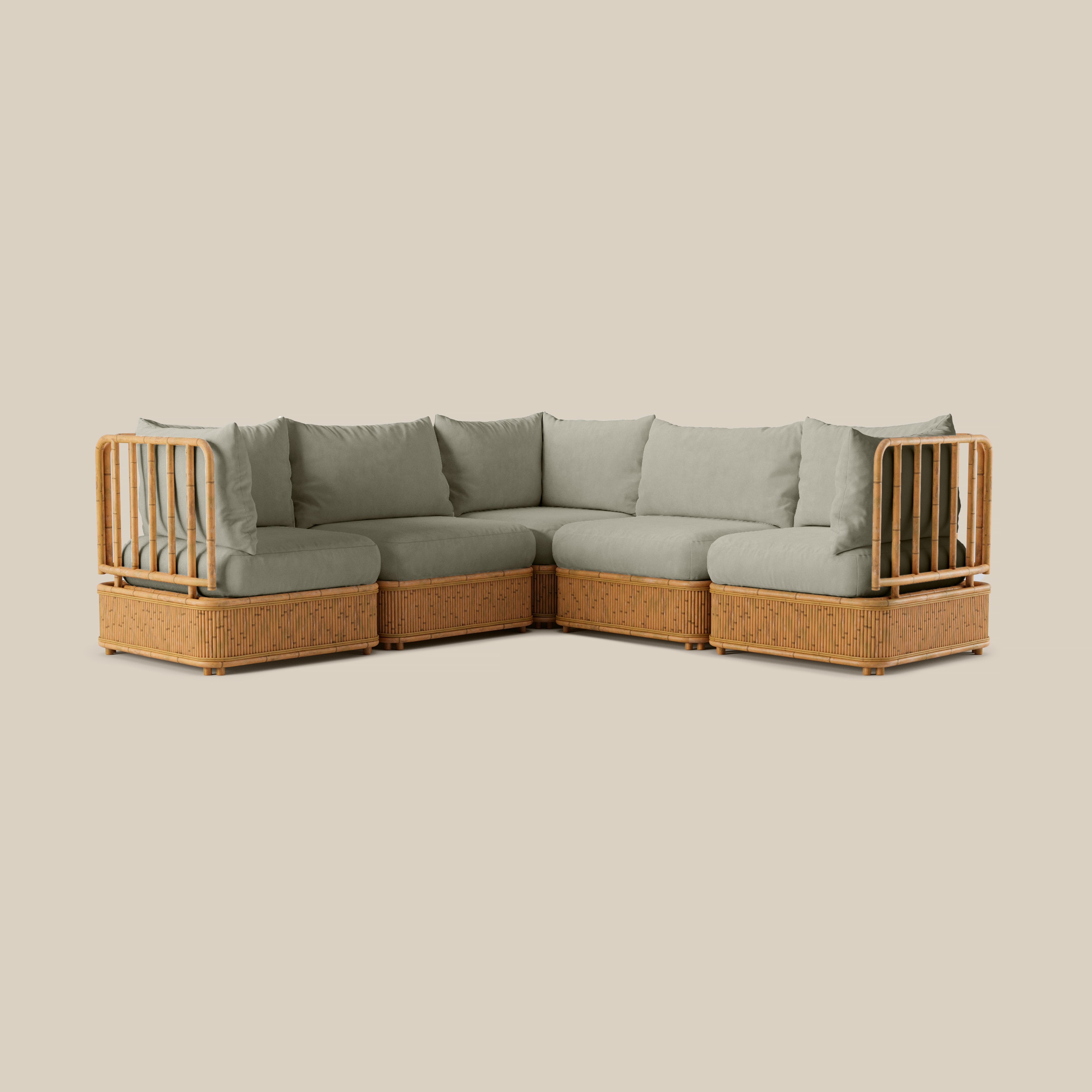 Natura Sectional in Shiitake