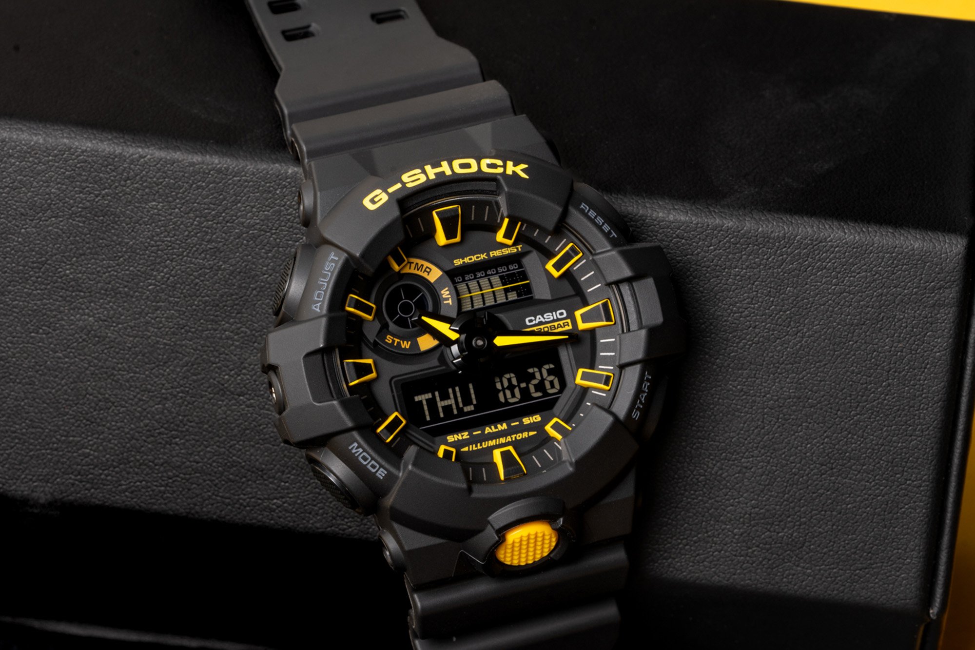 Yellow g shock shops watch