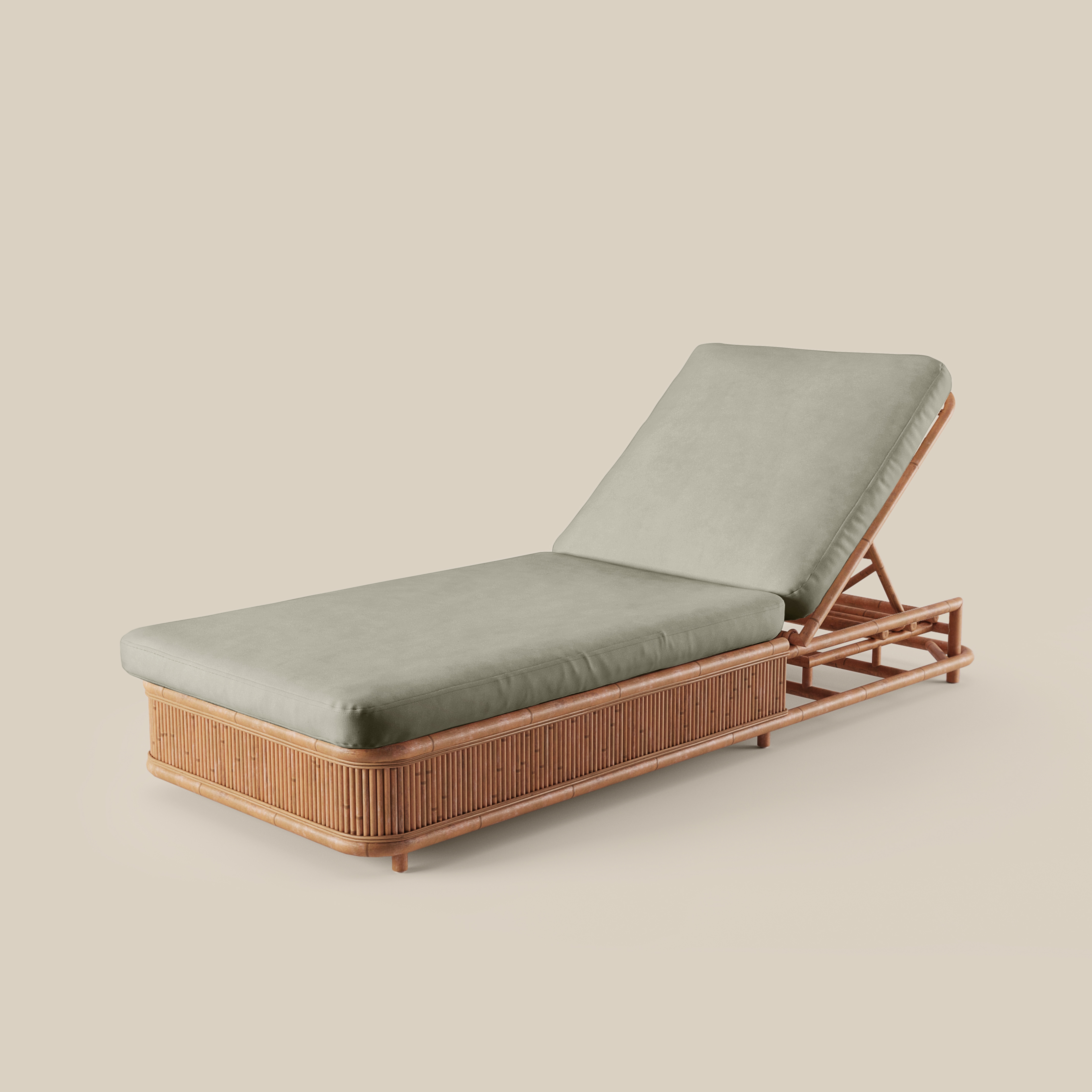 Natura Sun Lounger in Shiitake