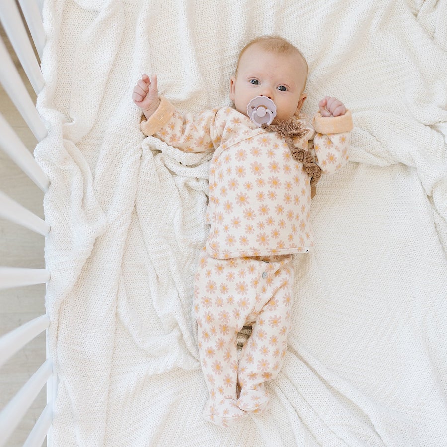 baby wearing oh baby! kimono onesie