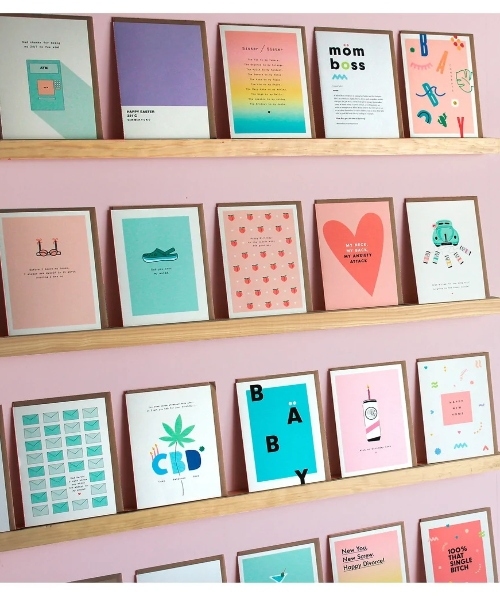 spaghetti & meatballs cards displayed on wall