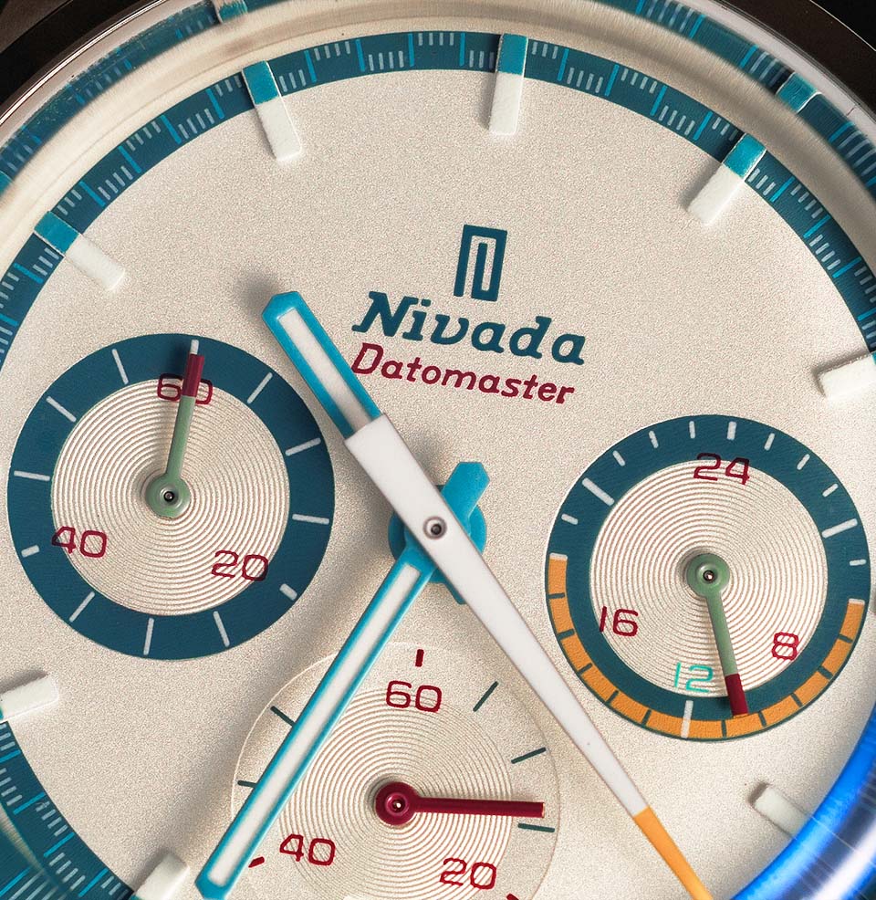 Nivada Grenchen x Worn & Wound Datomaster VK63 V2 Striking colors