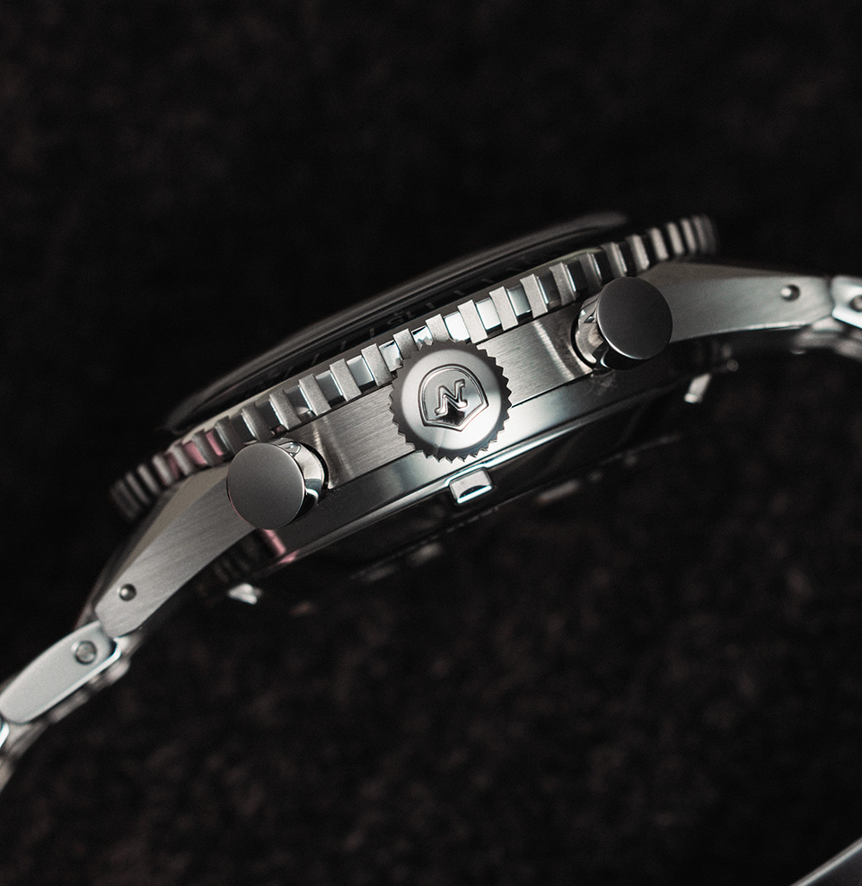 Nivada Grenchen x Worn & Wound Chronomaster Valjoux 72 V2 Beautifully finished case