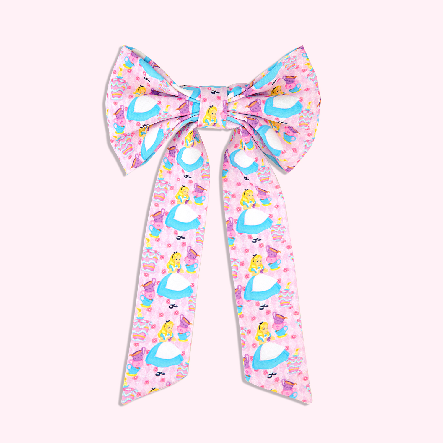 Alice in Wonderland Long Bow Clip | Customizable Circle Open  display picture 2