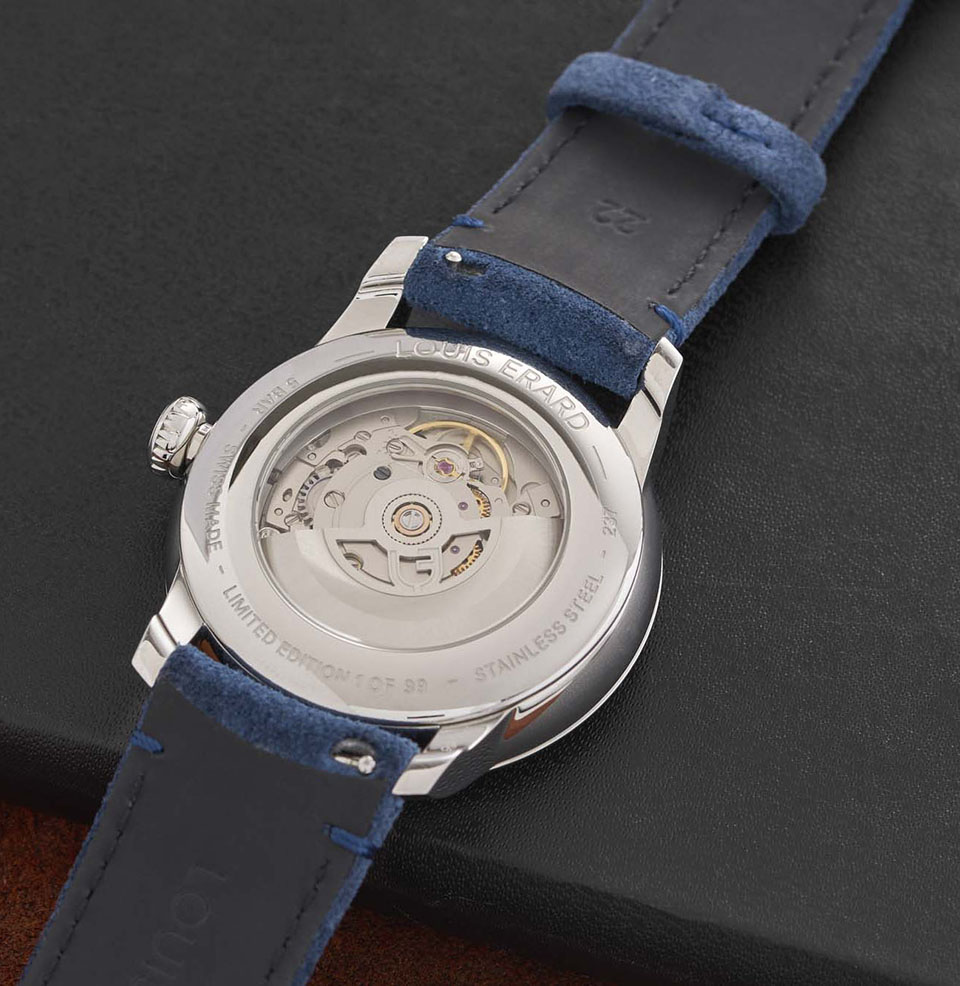 Excellence Regulateur Lapis-Lazuli Display case back
