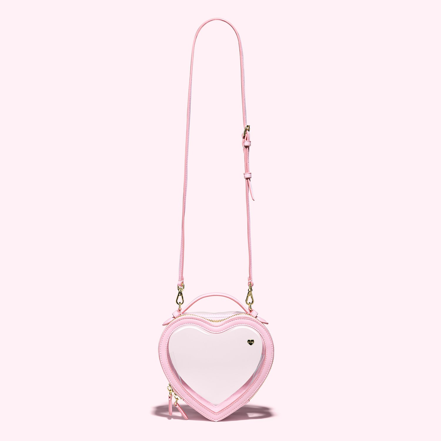 Clear Heart Crossbody Bag