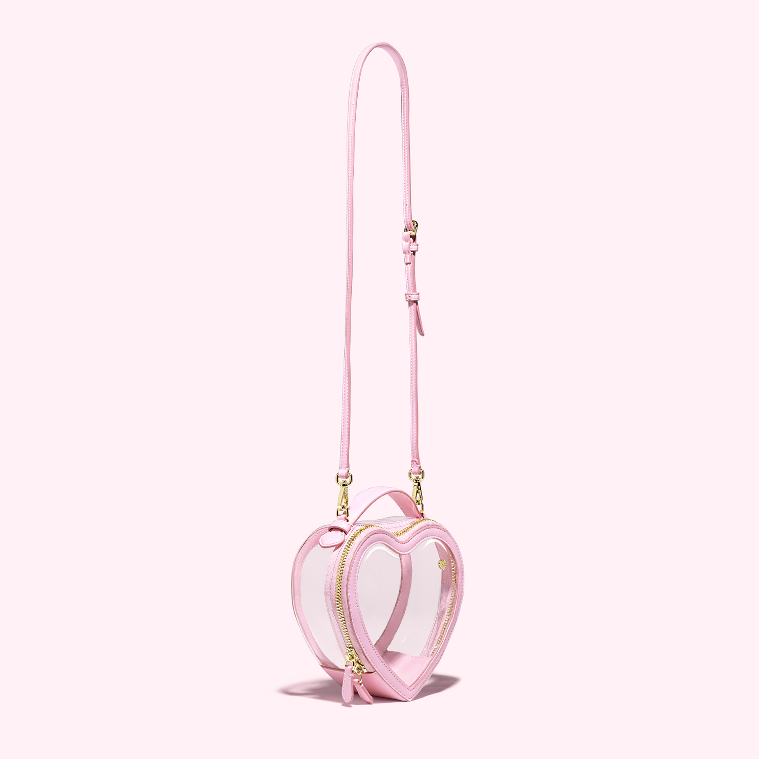 Clear Heart Crossbody Bag