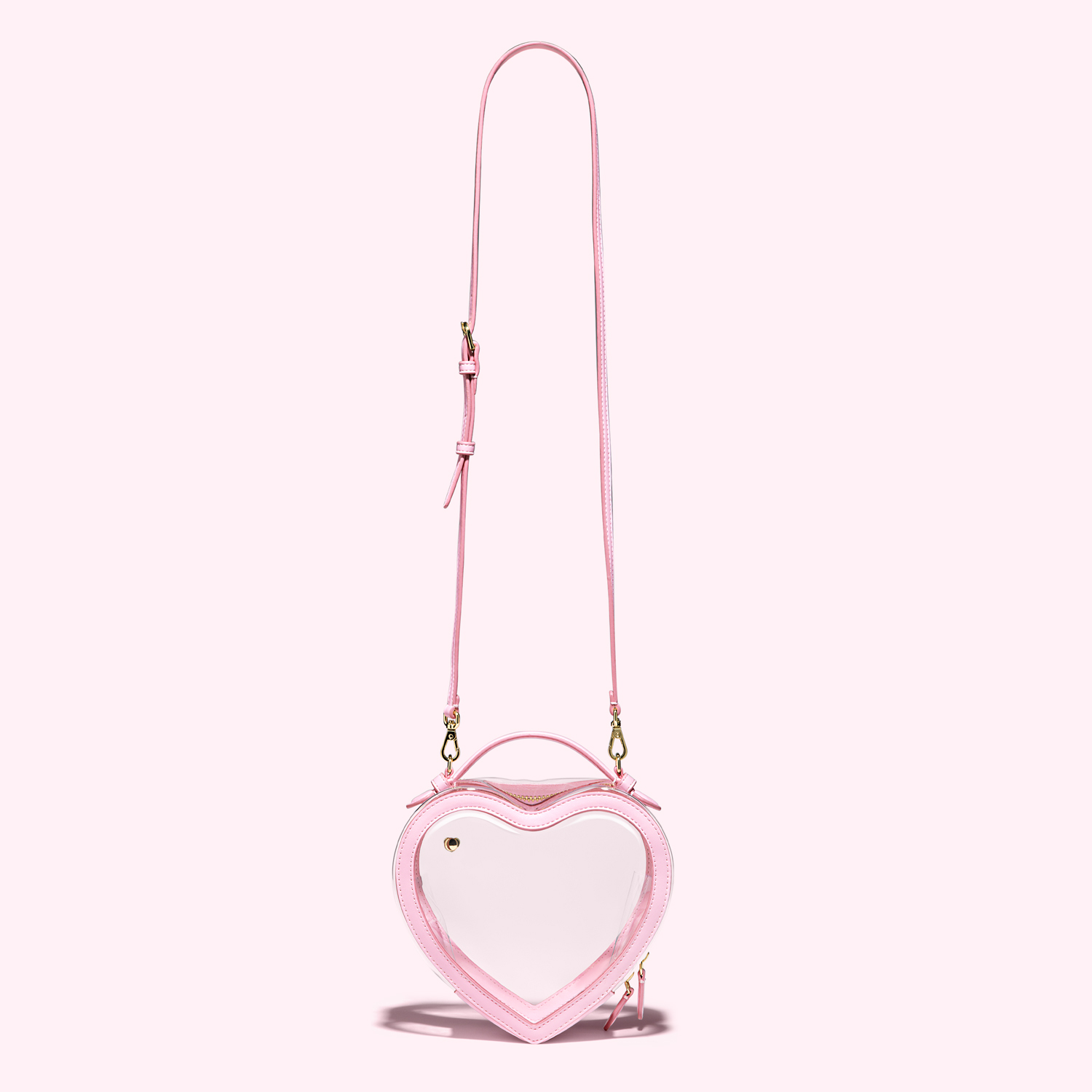Clear Heart Crossbody Bag