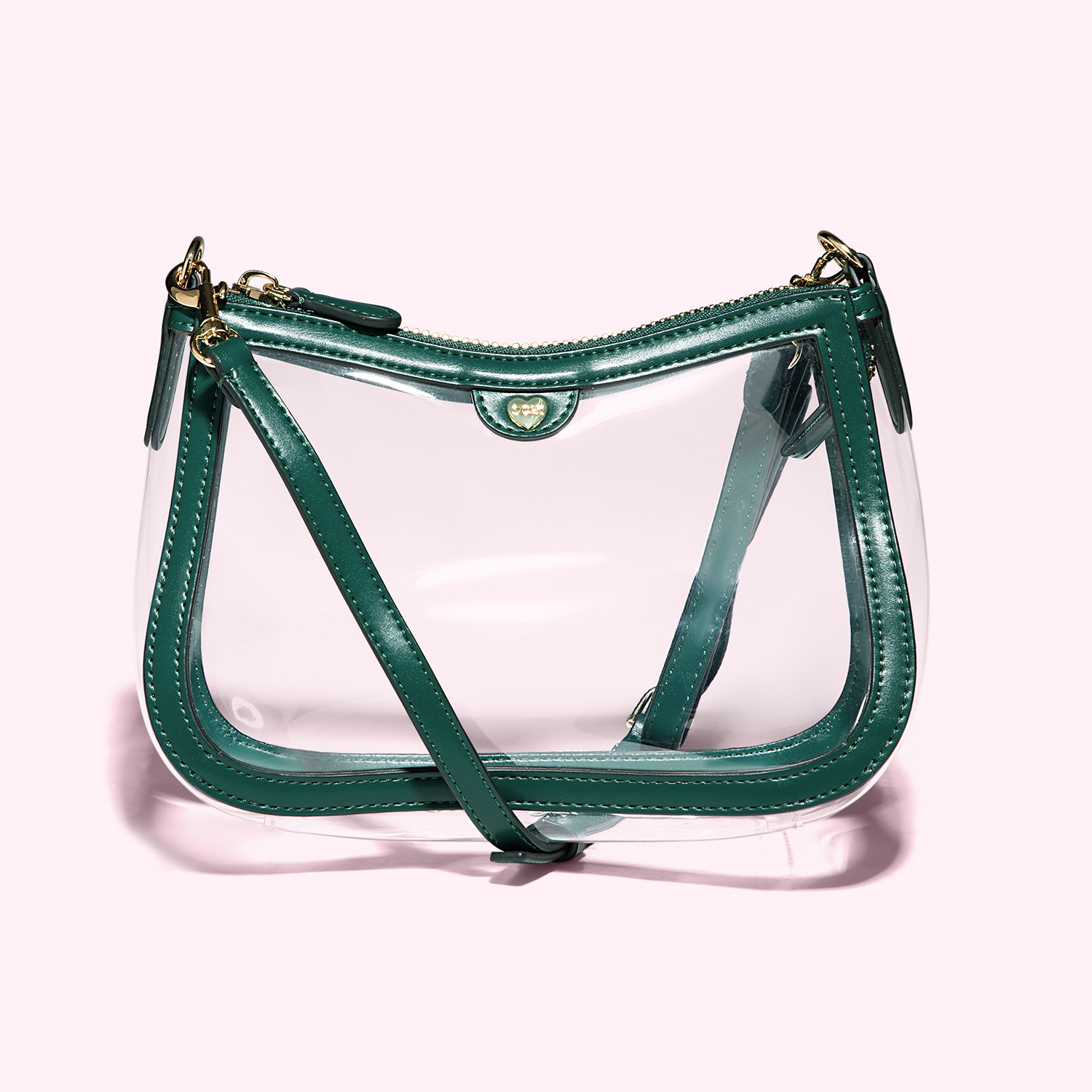 Clear Curved Crossbody Bag