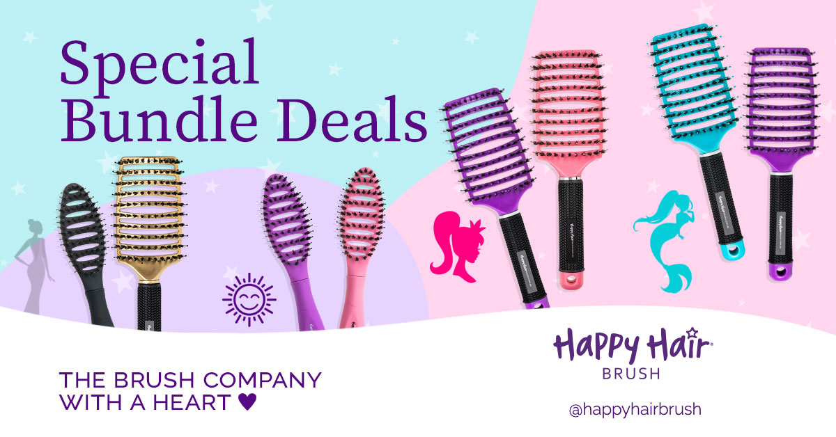 Special Bundles Happy Hair Brush