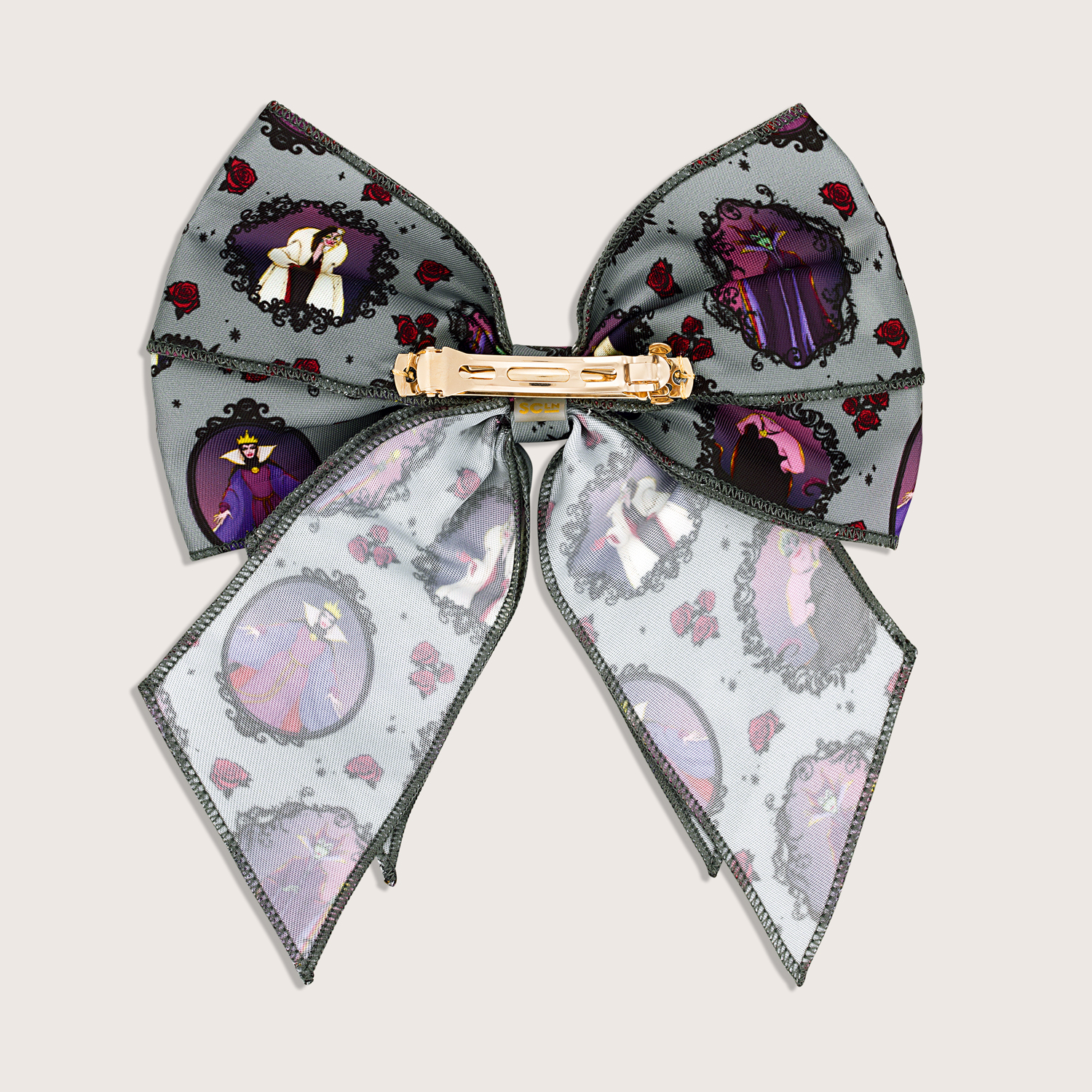 Disney Villains Bow Clip | Customizable Circle Open Top 