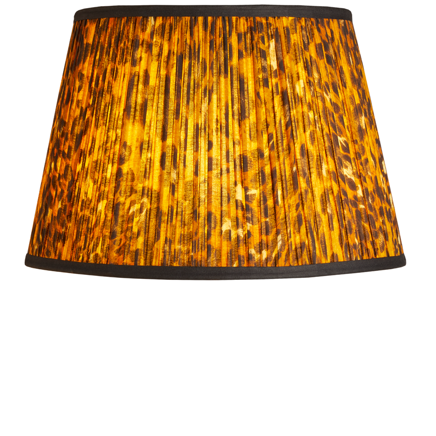 45cm straight empire shade in classic Leopard Love by Matthew Williams