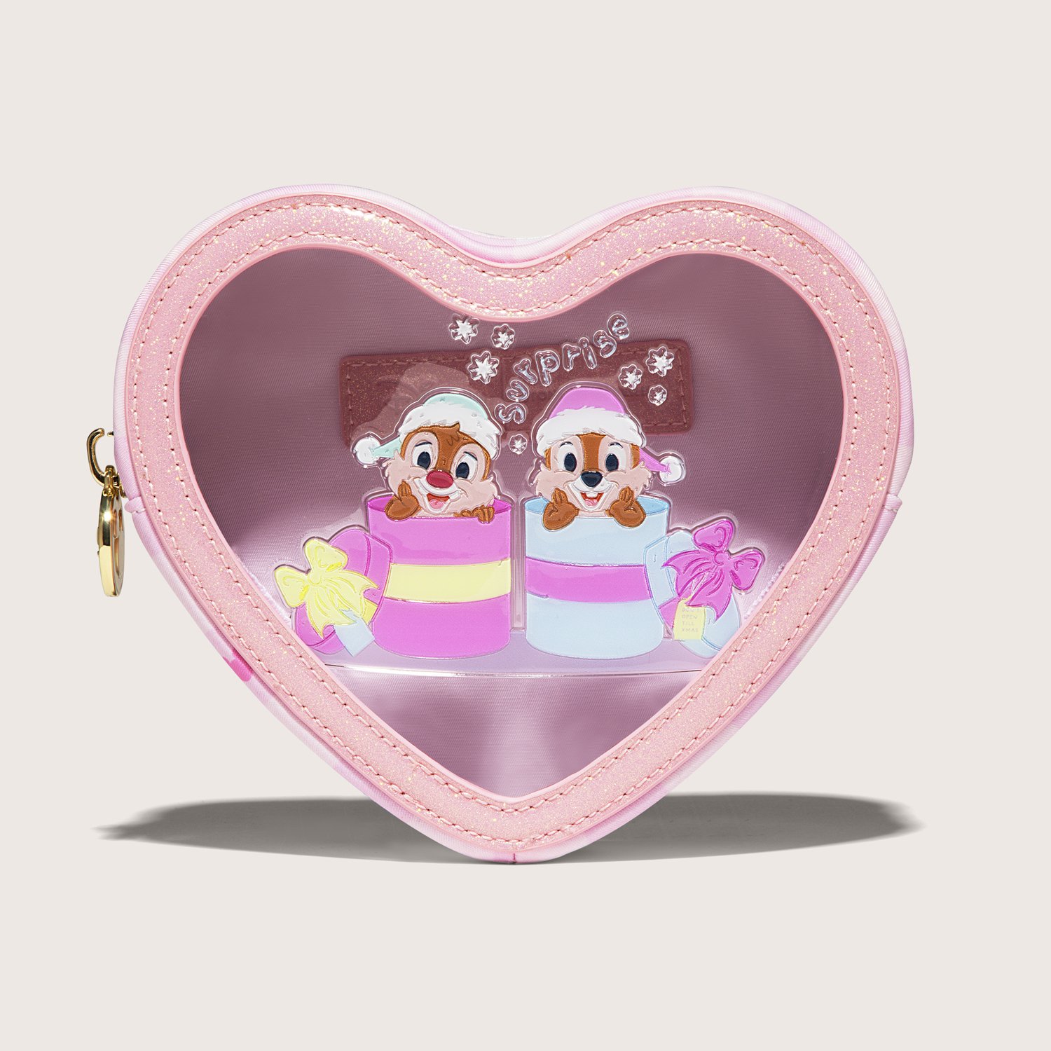Clear Front Heart Pouch