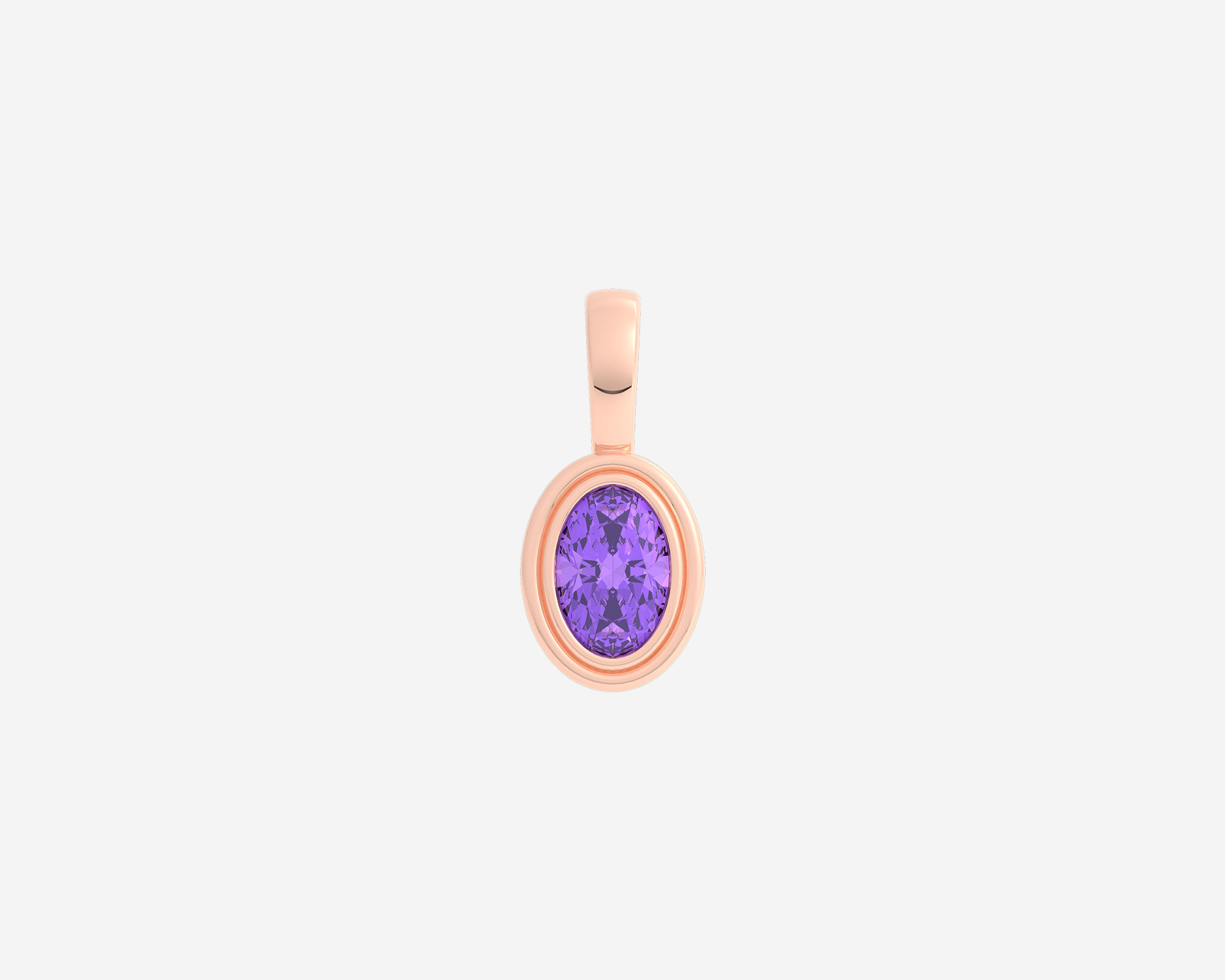 Holden | The Oval Gem Bezel Pendant | Necklace Pendant