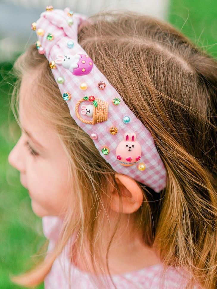 girl wearing easter poppyland headband