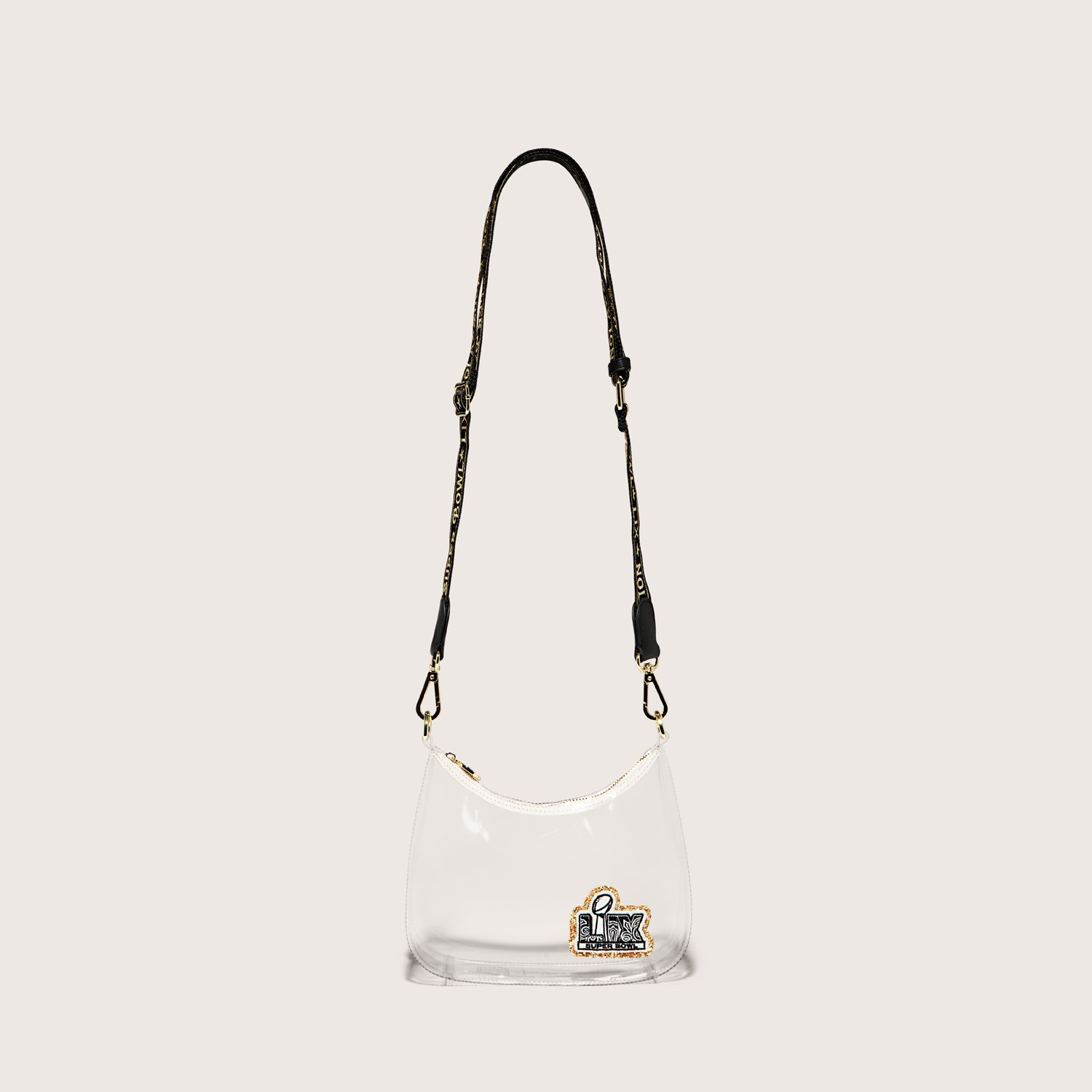 Clear Curved Crossbody Bag